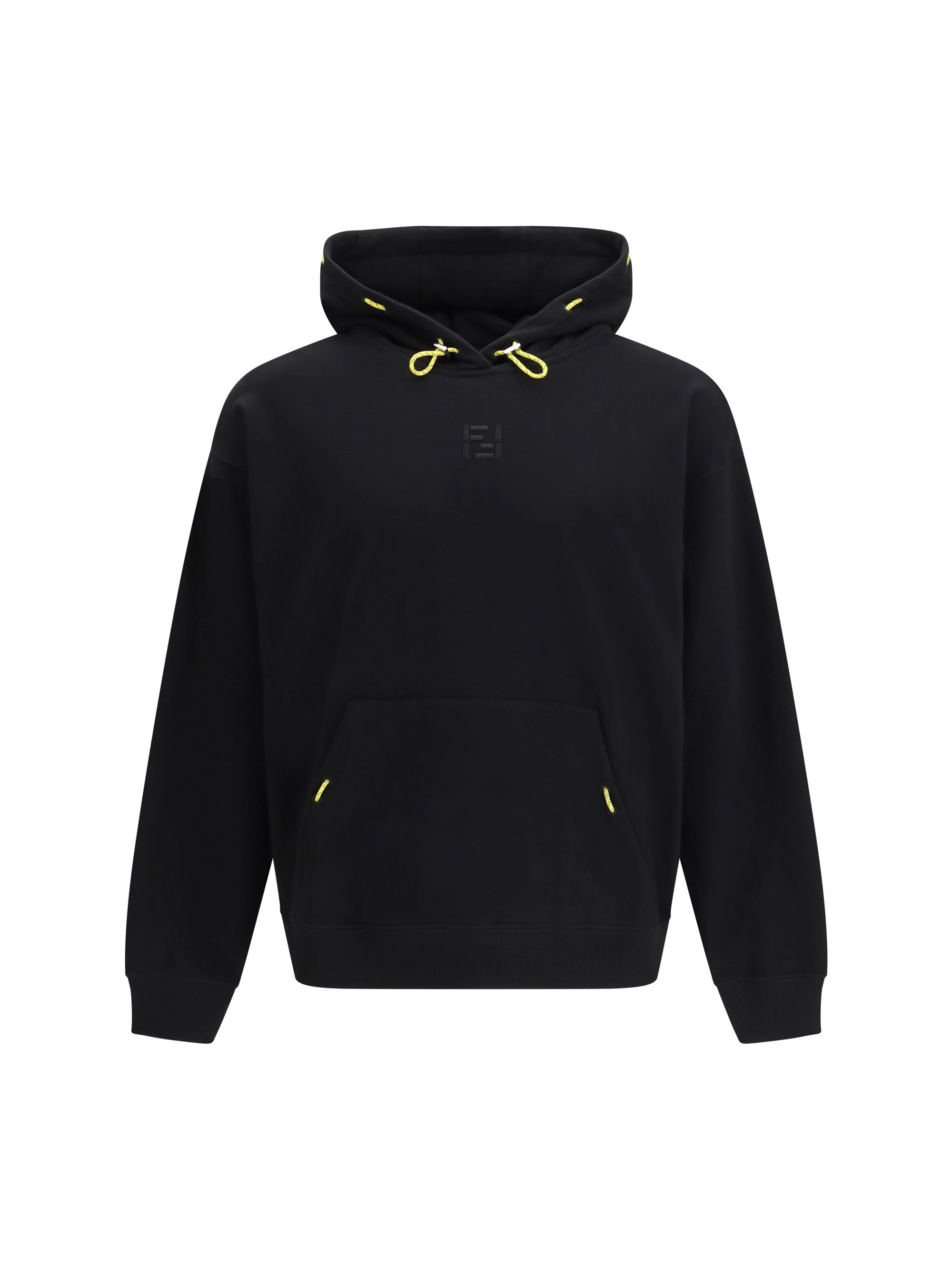 Fendi Hooded Sweatshirt in cotton with embroidered logo Size US L / EU 52-54 / 3 - 1 Thumbnail