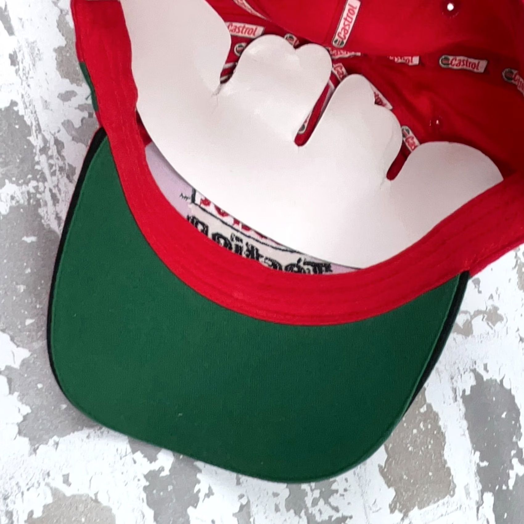 Vintage Castrol Hat Cap Strap Back Red Green Dad Baseball Racing Tection Extra VTG Size ONE SIZE - 6 Thumbnail