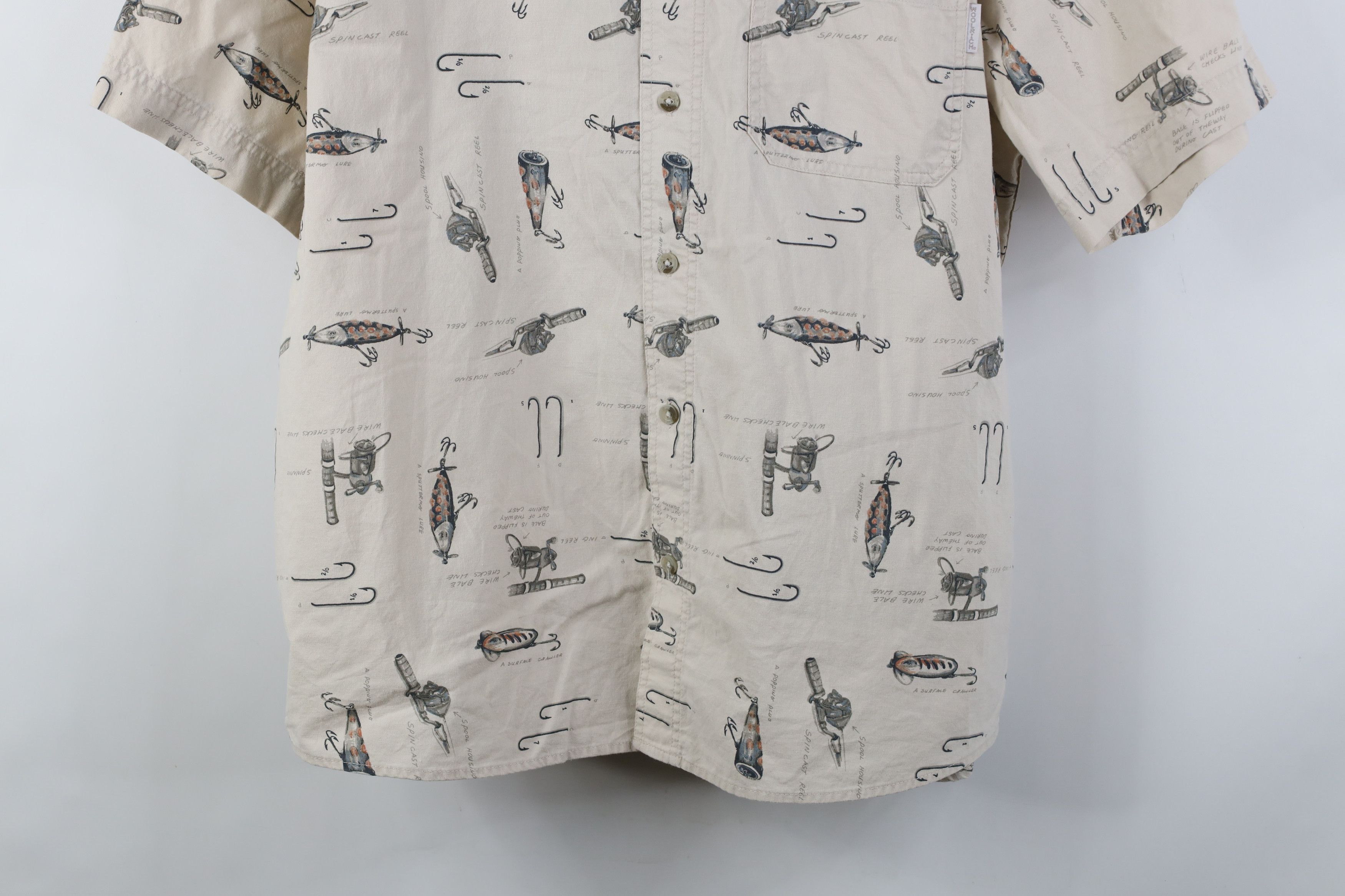 Woolrich Woolen Mills Vintage 90s Woolrich Over Print Short Sleeve Button Shirt Size US XL / EU 56 / 4 - 3 Thumbnail