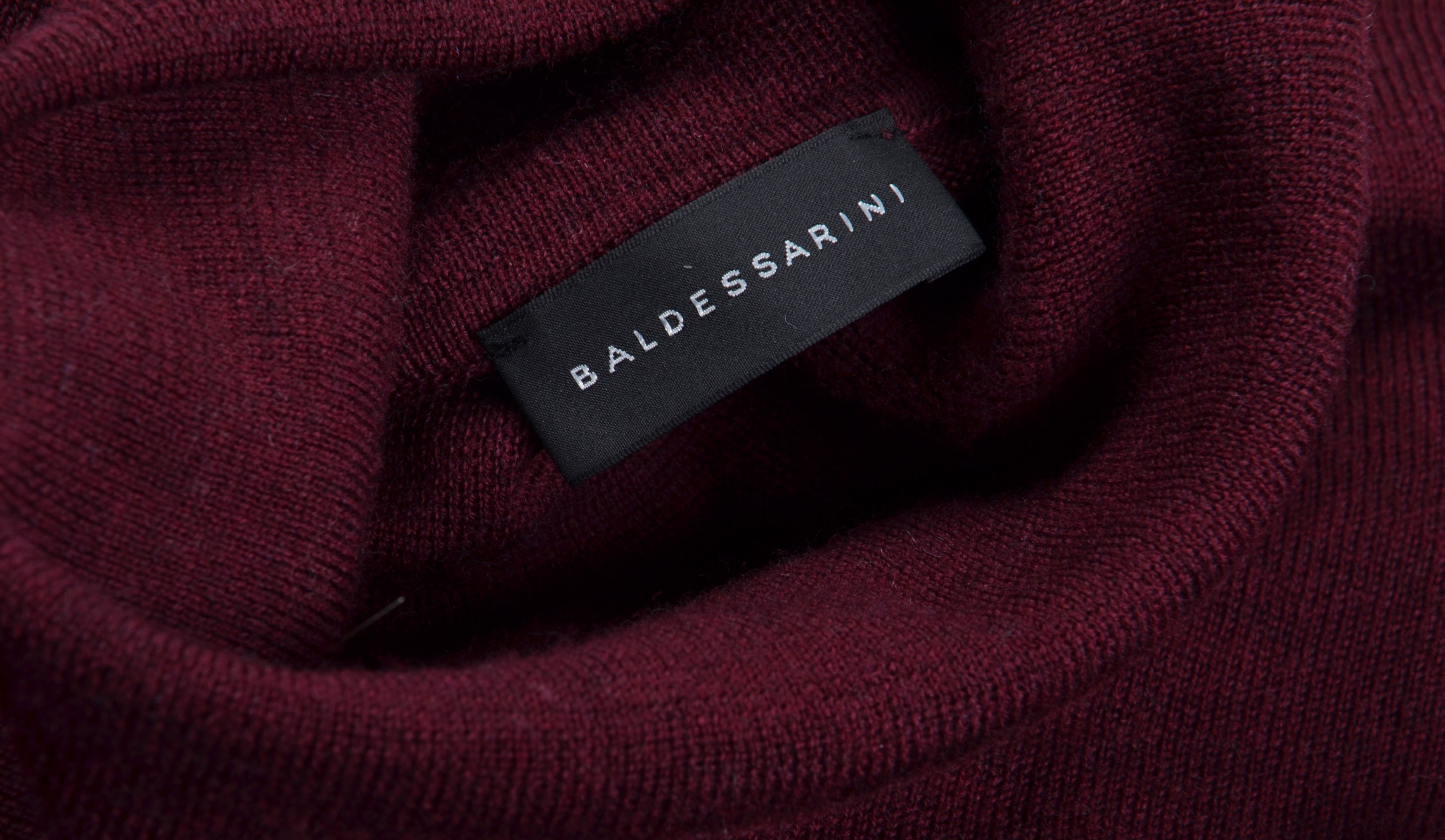 Baldessarini Baldessarini 100% Wool Burgundy Soft Turtleneck Sweater Size US M / EU 48-50 / 2 - 6 Thumbnail