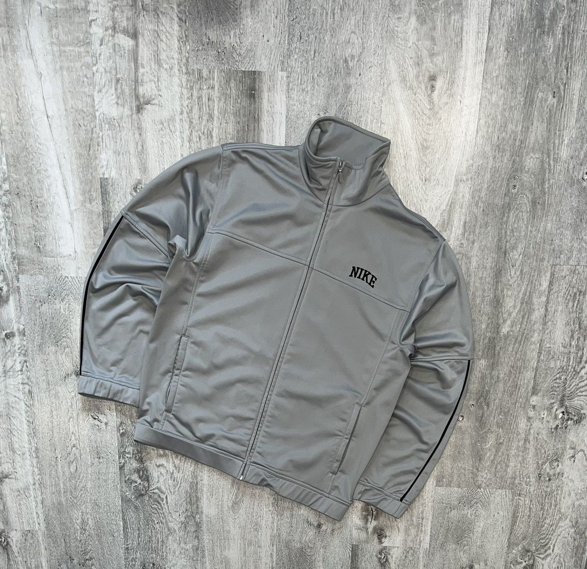 Nike × Vintage 00S VINTAGE NIKE ZIP SWEATSHIRT LOGO CREWNECK Y2K Size US L / EU 52-54 / 3 - 1 Thumbnail