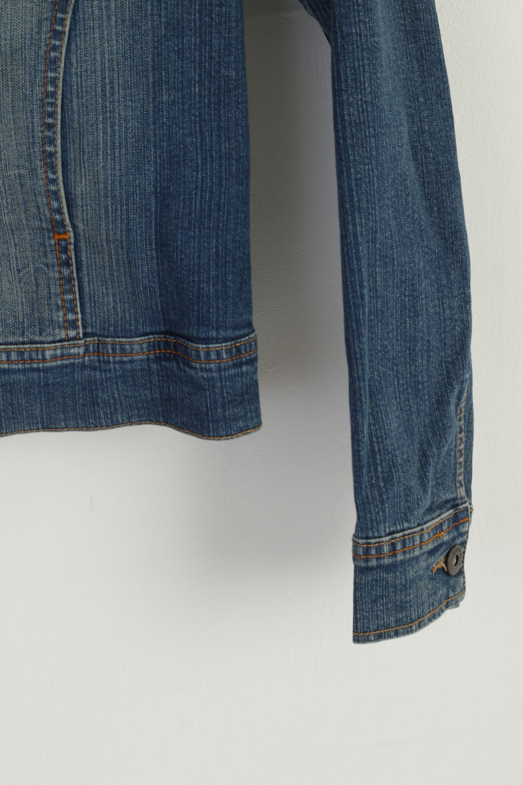 Vintage Goood Jeans Women 36 XS Jacket Blue Denim 7758 Size XS / US 0-2 / IT 36-38 - 3 Thumbnail
