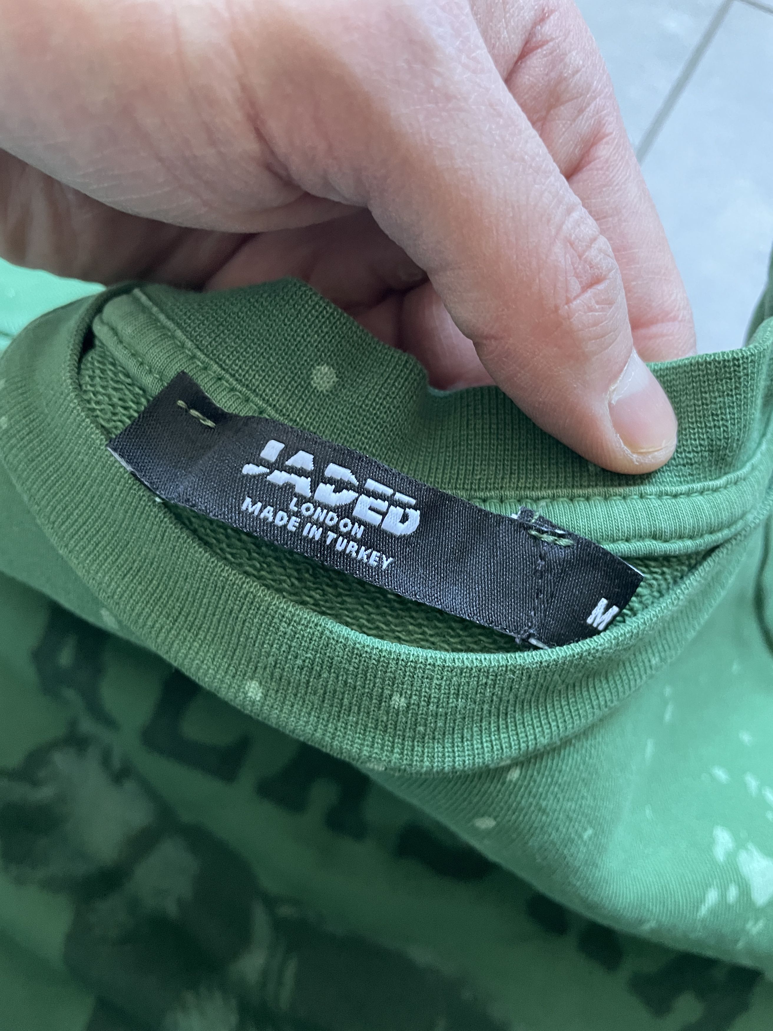 Jaded London JADED LONDON SPLATTER BOXY GREEN ALASKA VIRGINIA CREEPER Size US M / EU 48-50 / 2 - 5 Thumbnail