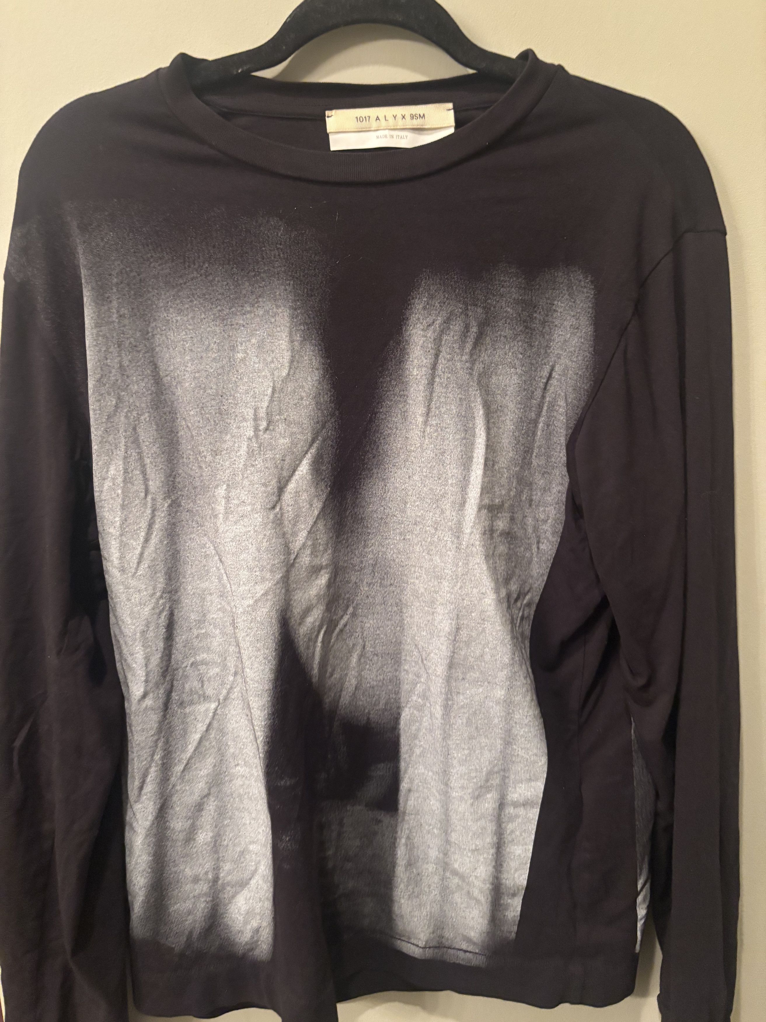 1017 ALYX 9SM Black Graffiti Long Sleeve T-Shirt Size US S / EU 44-46 / 1 - 3 Thumbnail