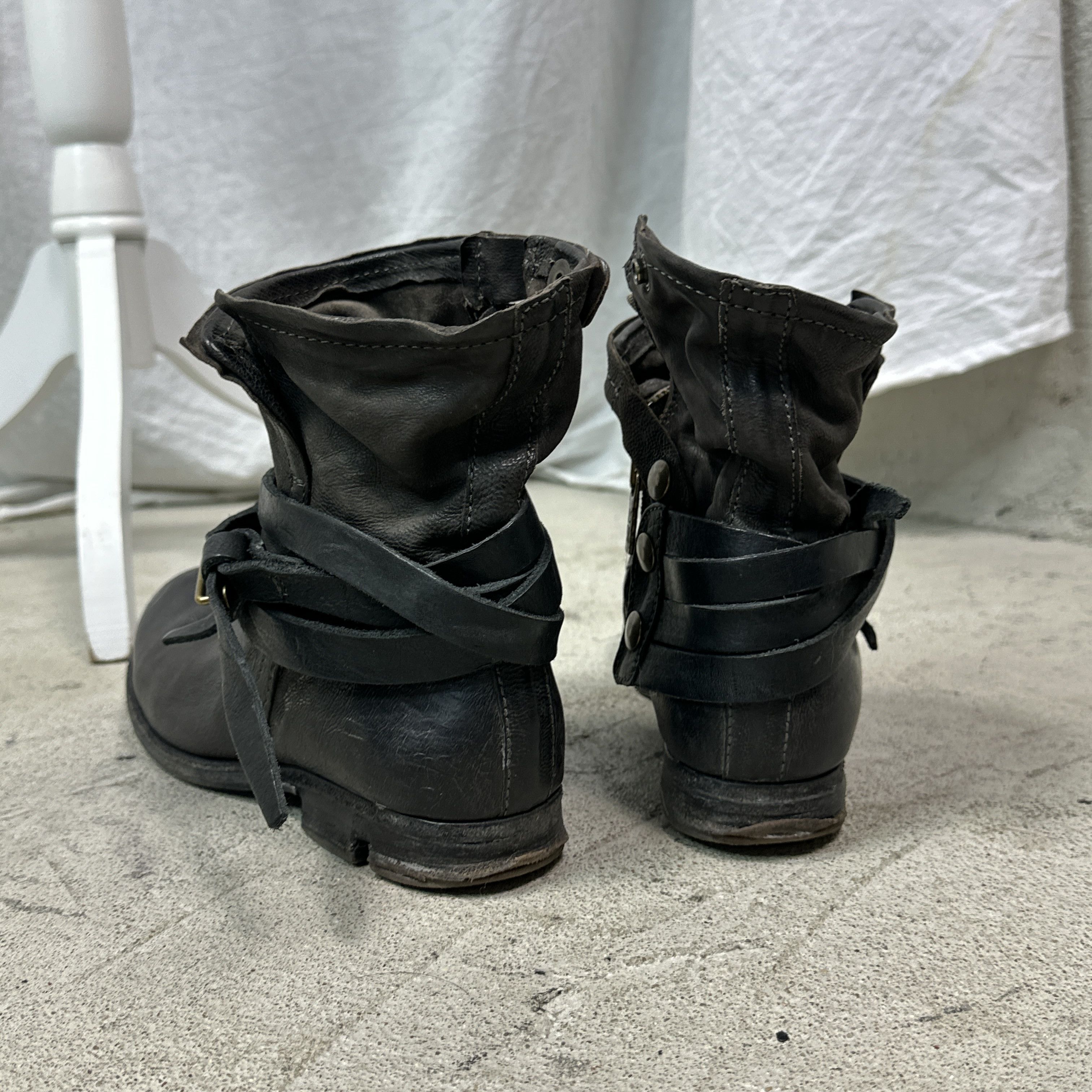 A.S.98 Vintage Leather Airstep Pirate Strapped A.S.98 Boots Y2K Size US 9 / IT 39 - 13 Thumbnail