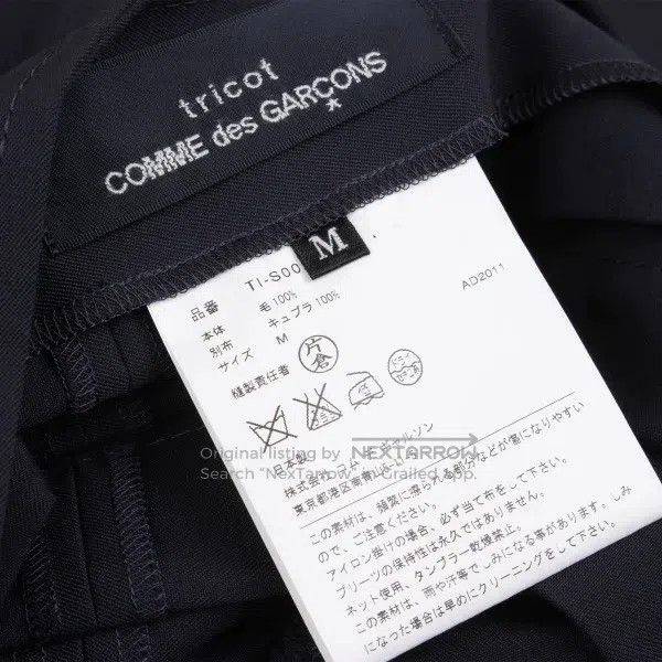 Comme des Garcons Comme Des Garcons size M Navy Blue Vintage Pleated Half Sk Size 23" - 8 Thumbnail