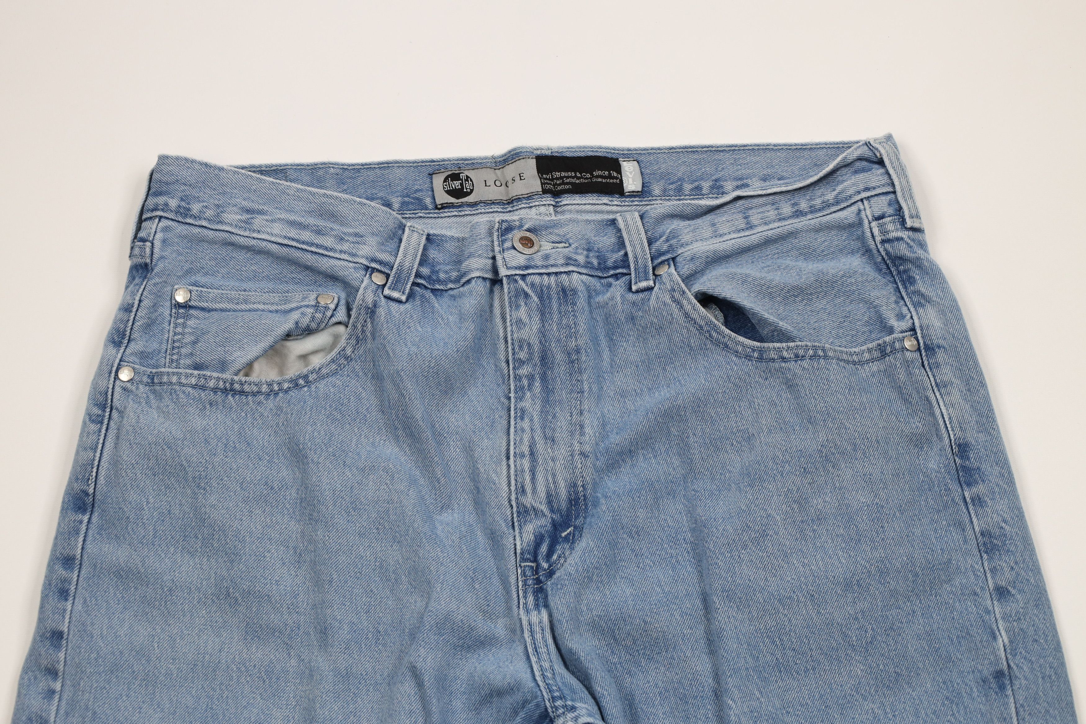 Levi's × Vintage Vintage Y2K Levis SilverTab Baggy Loose Wide Leg Denim Jeans Size US 36 / EU 52 - 2 Thumbnail
