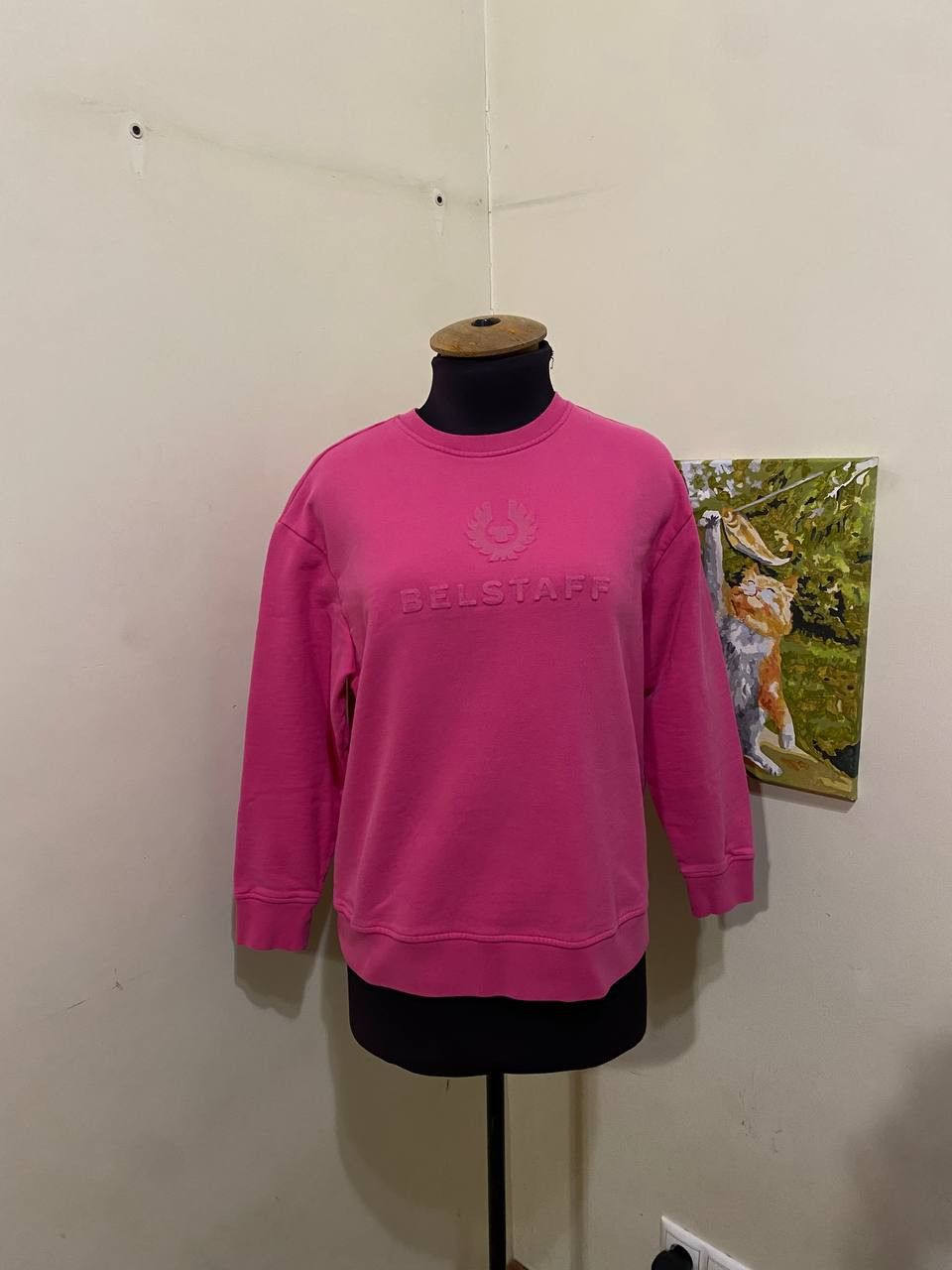 Belstaff Belstaff crew neck sweatshirt in cotton fleeceback fabric Size S / US 4 / IT 40 - 1 Thumbnail