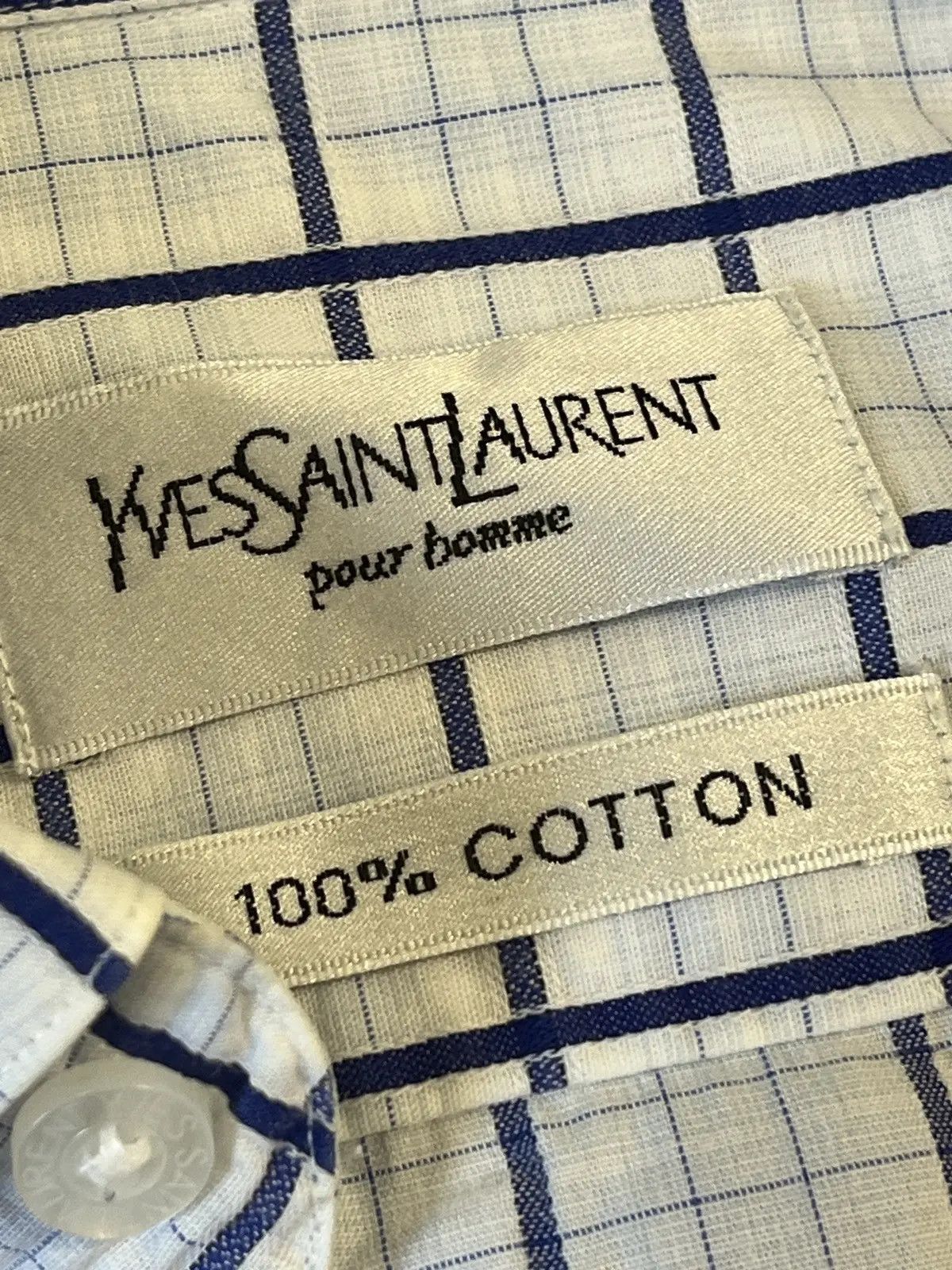 Yves Saint Laurent Yves Saint Laurent Vintage Shirt YSL Size US L / EU 52-54 / 3 - 4 Thumbnail