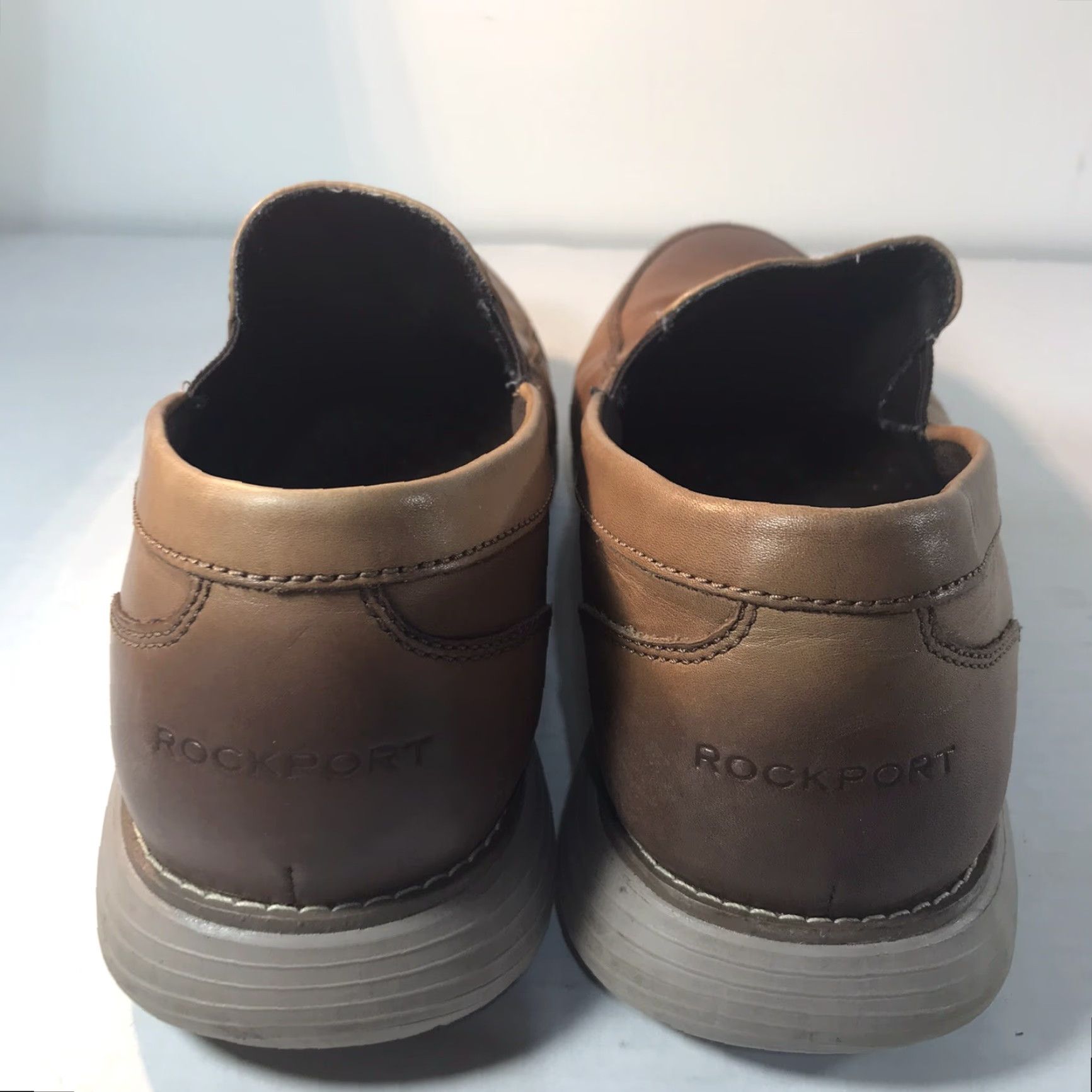 Rockport VINTAGE Rockport Leather Loafers Women's Light Brown Casual Flats Size 10 Size US 10 / IT 40 - 3 Thumbnail