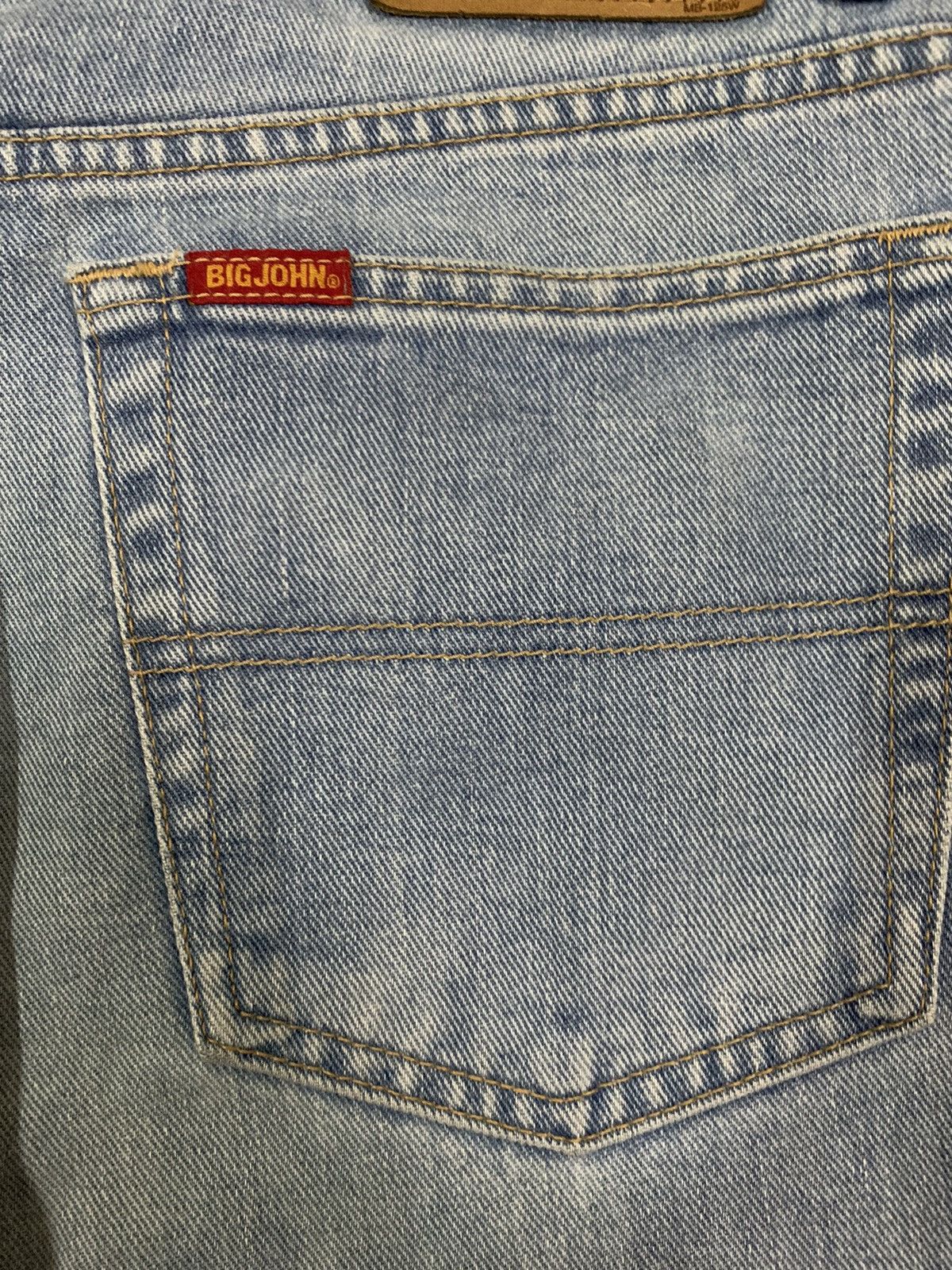 Big John Vintage 90s Big John Blue Wash Baggy Distressed Jeans Size US 31 - 14 Thumbnail