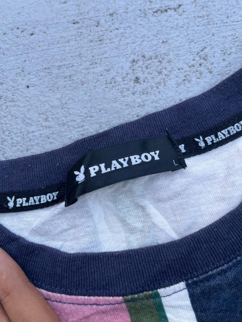 Playboy × Vintage Vintage Playboy Stripe ShirtLeeve Size US L / EU 52-54 / 3 - 3 Thumbnail