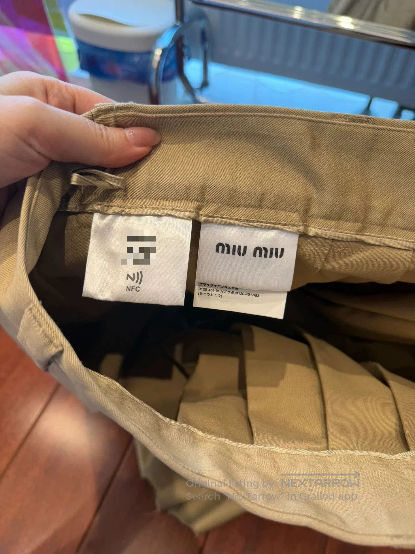 Miu Miu Miumiu Pleated Skirt Size 38. Size 37" - 3 Thumbnail