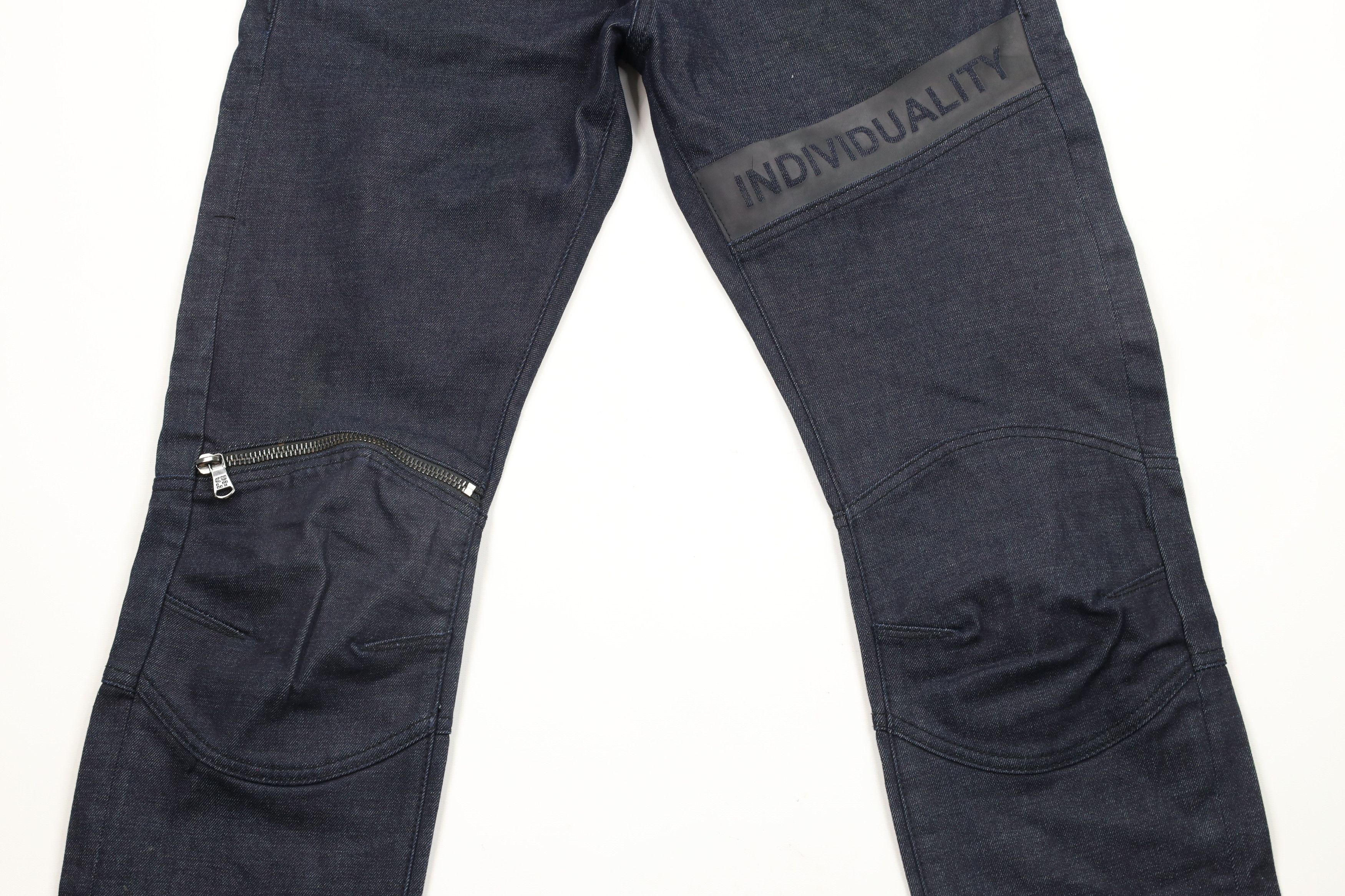 Cult Of Individuality × Vintage Cult of Individuality Denim Double Knee Greaser Moto Jeans Size US 32 / EU 48 - 3 Thumbnail