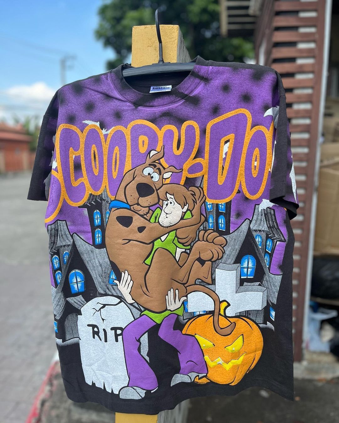 人気を誇る Network Cartoon × Bootleg Aop Doo Scooby Vintage × Movie トップス