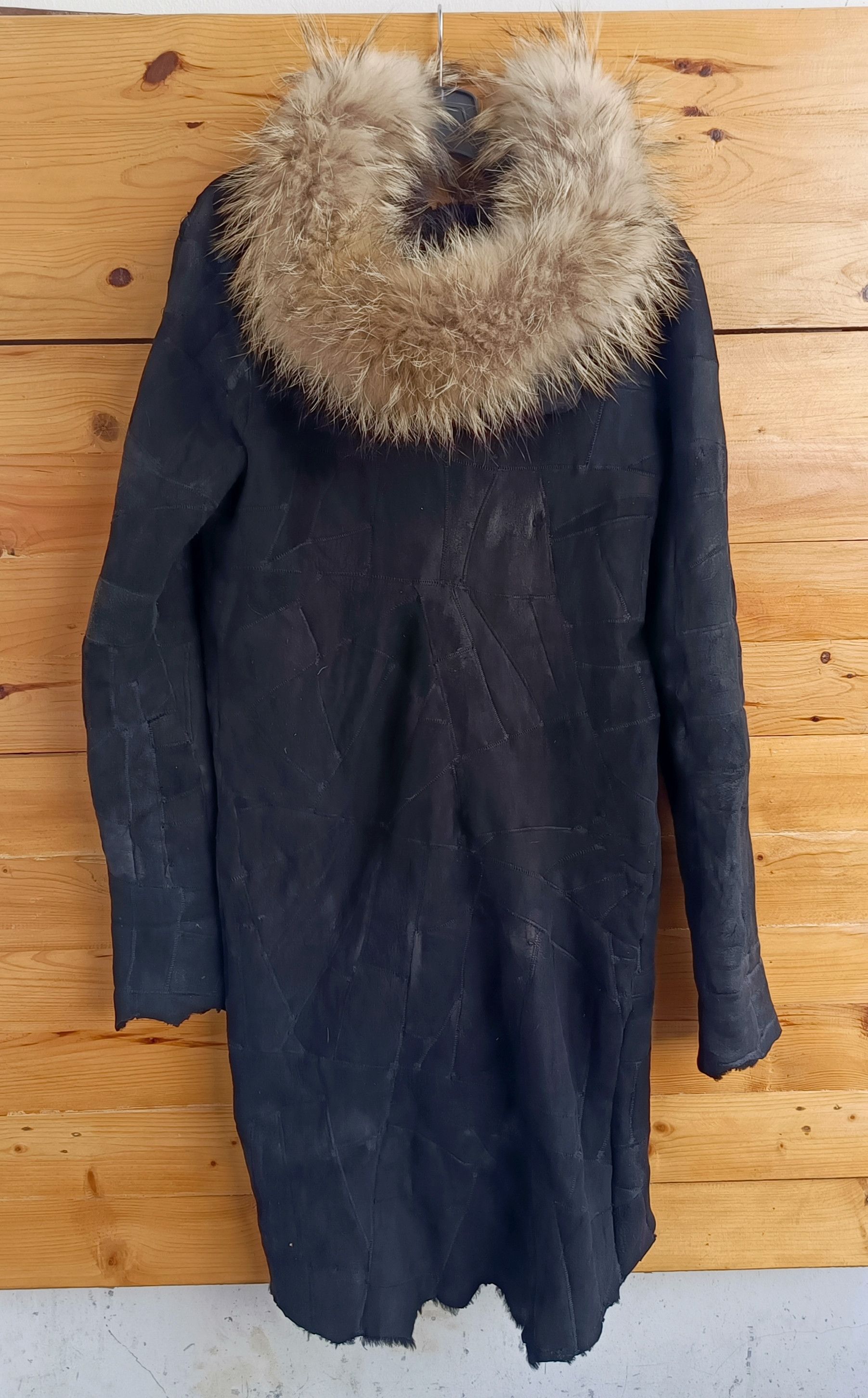 14th Addiction 14th Addiction Fur Hoodie PATCHWORK Leather Coat Size US XS / EU 42 / 0 - 5 Thumbnail