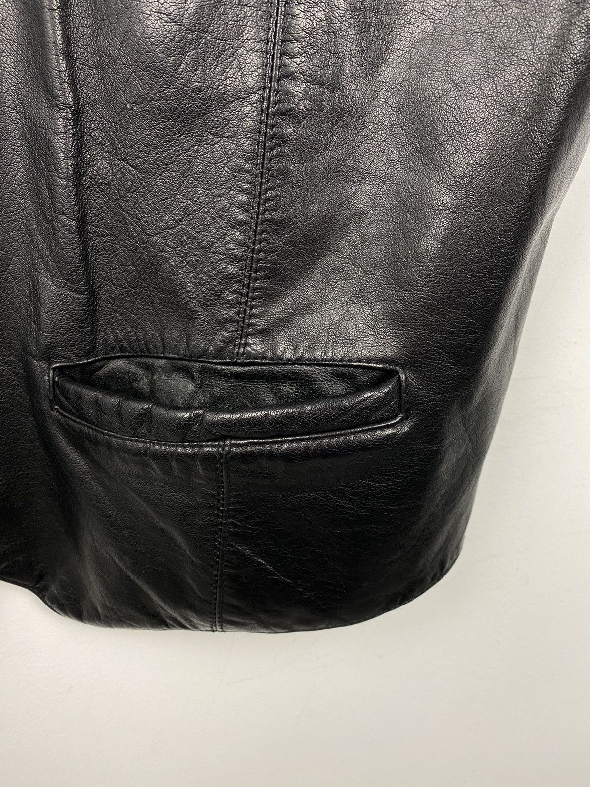 Genuine Leather Vintage Apollo Leather Vest Biker Harley Davidson Avirex Y2K Size US L / EU 52-54 / 3 - 4 Thumbnail