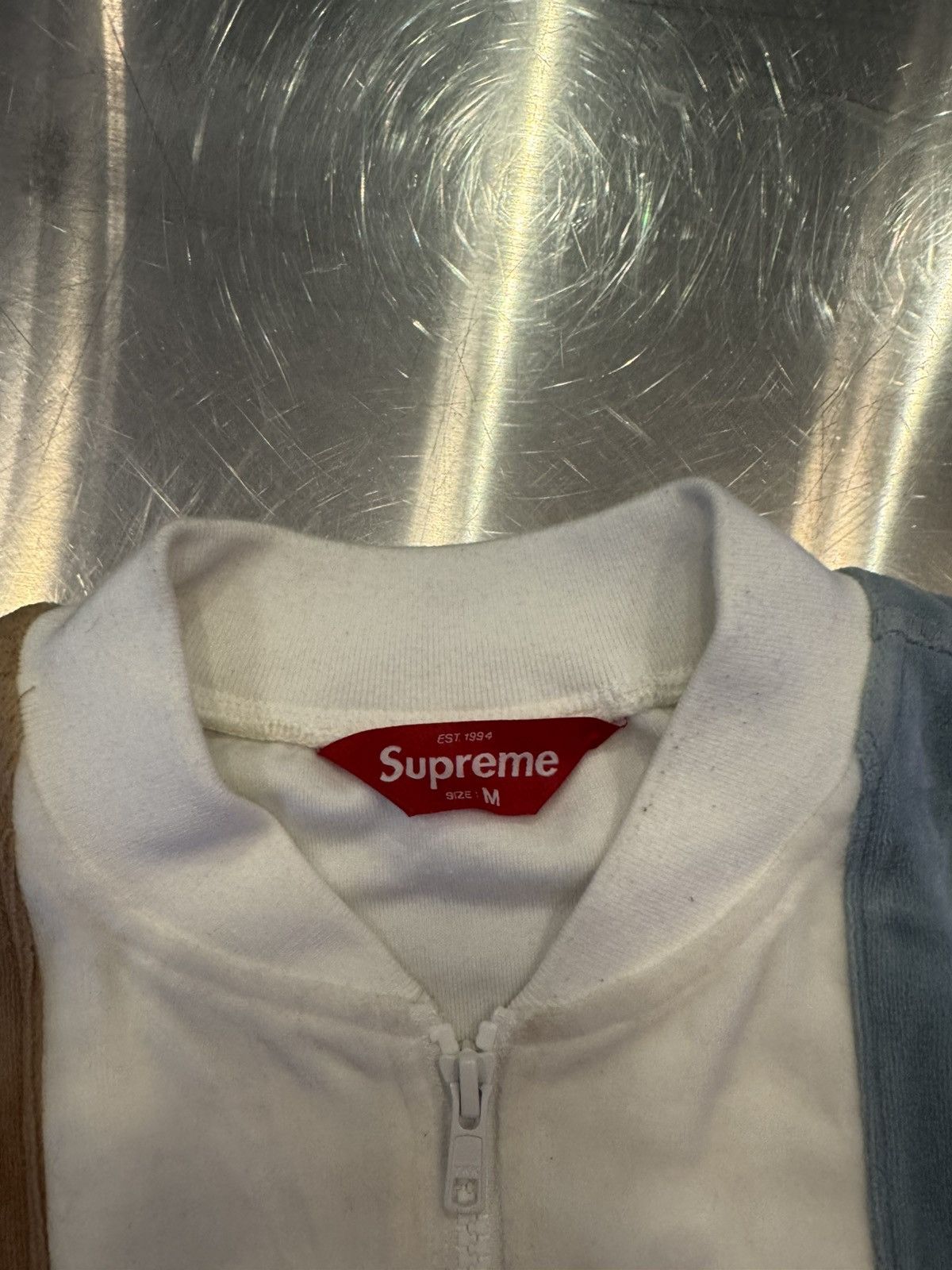 Supreme Supreme Velour Zip-Up Track Jacket SS18 Size US M / EU 48-50 / 2 - 5 Thumbnail