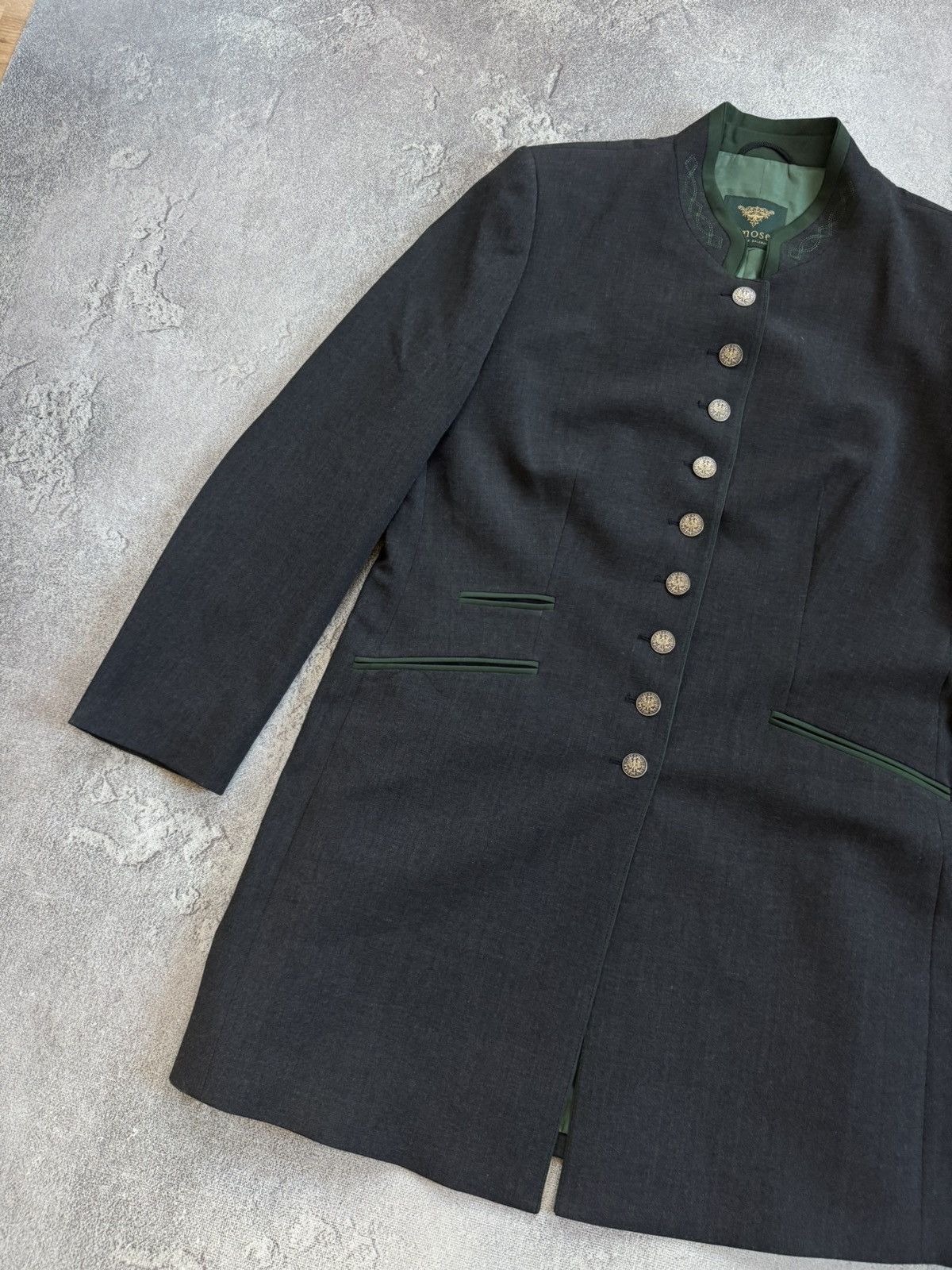 Other H.moser salzburg 46size button up long blazer light coat Size L / US 10 / IT 46 - 6 Thumbnail