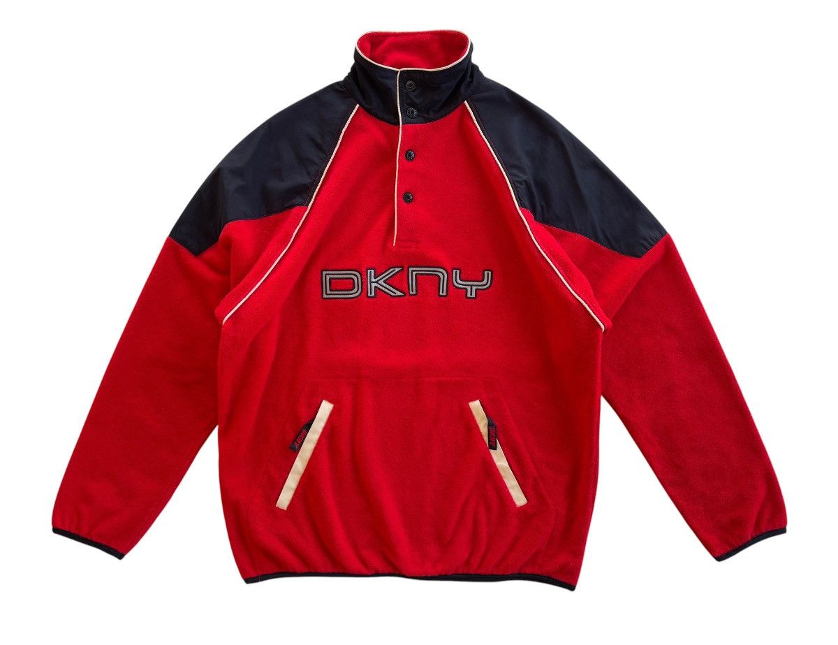 DKNY 90s DKNY Active Pullover Technical Fleece Jacket Oversize Size US S / EU 44-46 / 1 - 3 Thumbnail