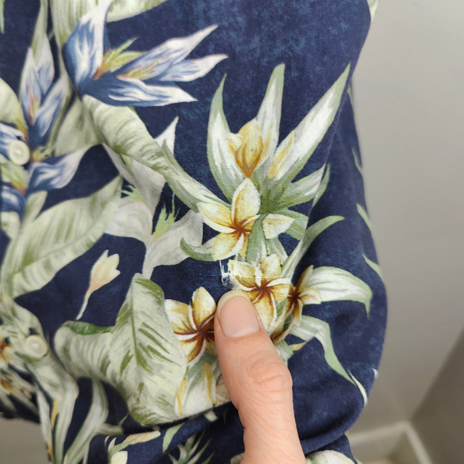 Zara Zara Button Up Shirt Mens Medium Blue Floral Tropical Size US M / EU 48-50 / 2 - 5 Thumbnail