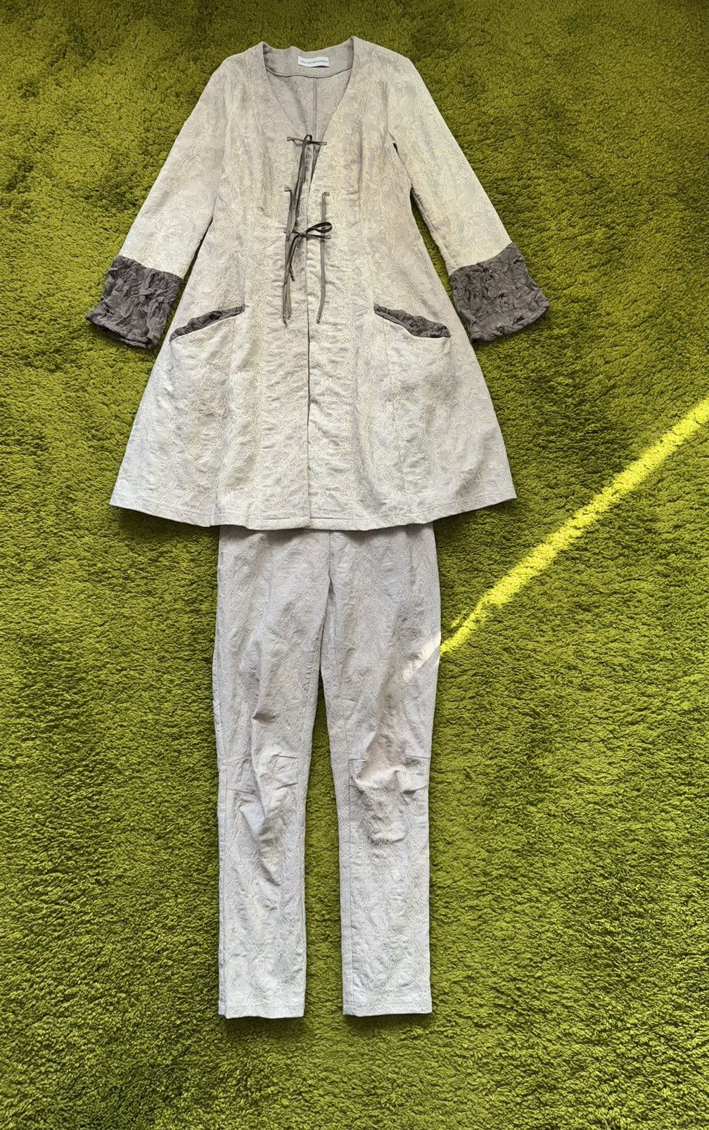 Lika Schmodsien avant garde handmade embroidered suit