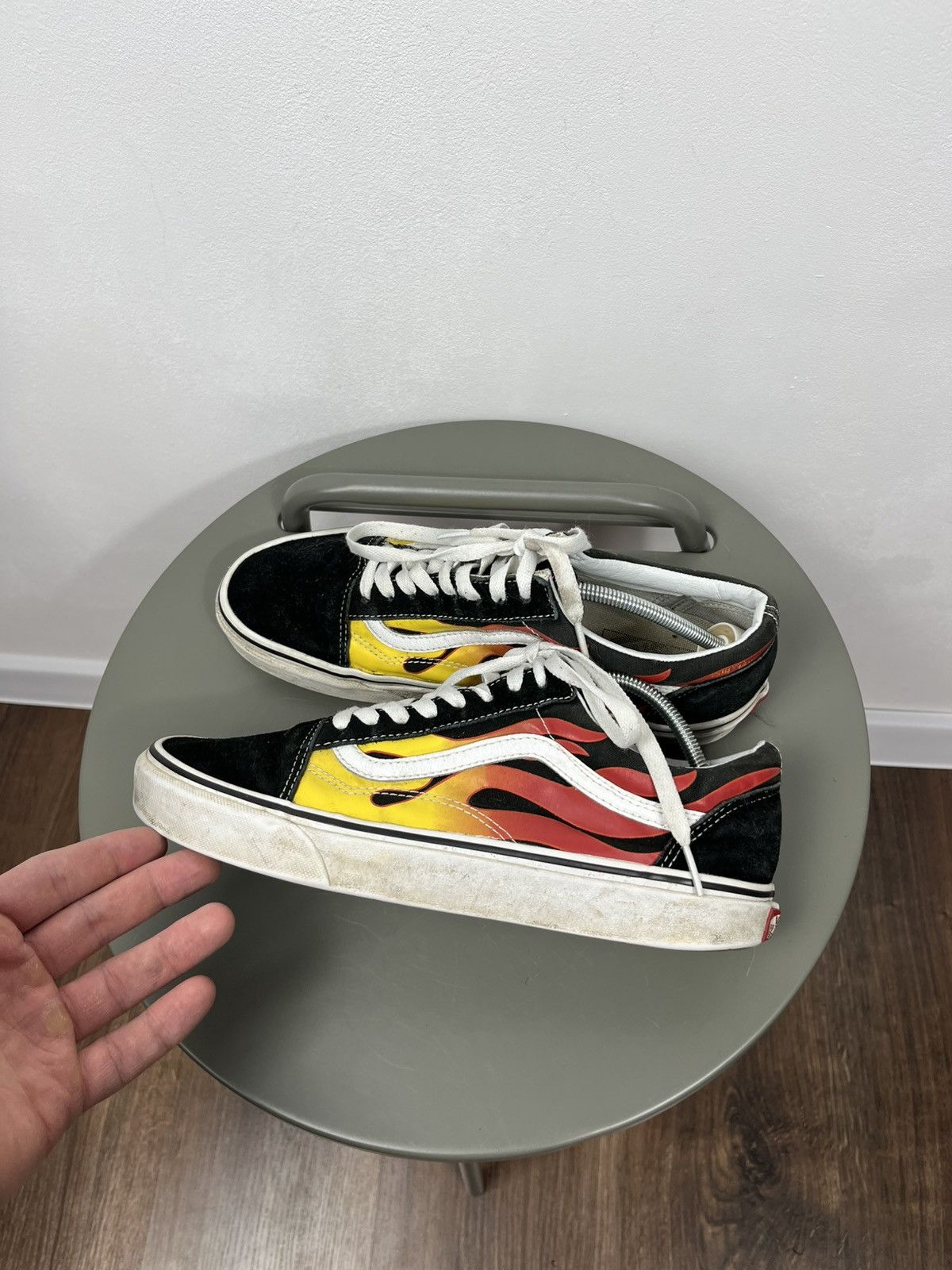 Vans Vans Old Skool Flame Black Yellow Red EU 42 Size US 9 / EU 42 - 5 Thumbnail