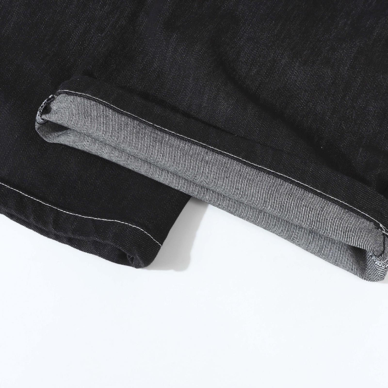 Japanese Brand Clasp Closure Fly Wide Denim Jeans Size US 30 / EU 46 - 7 Thumbnail