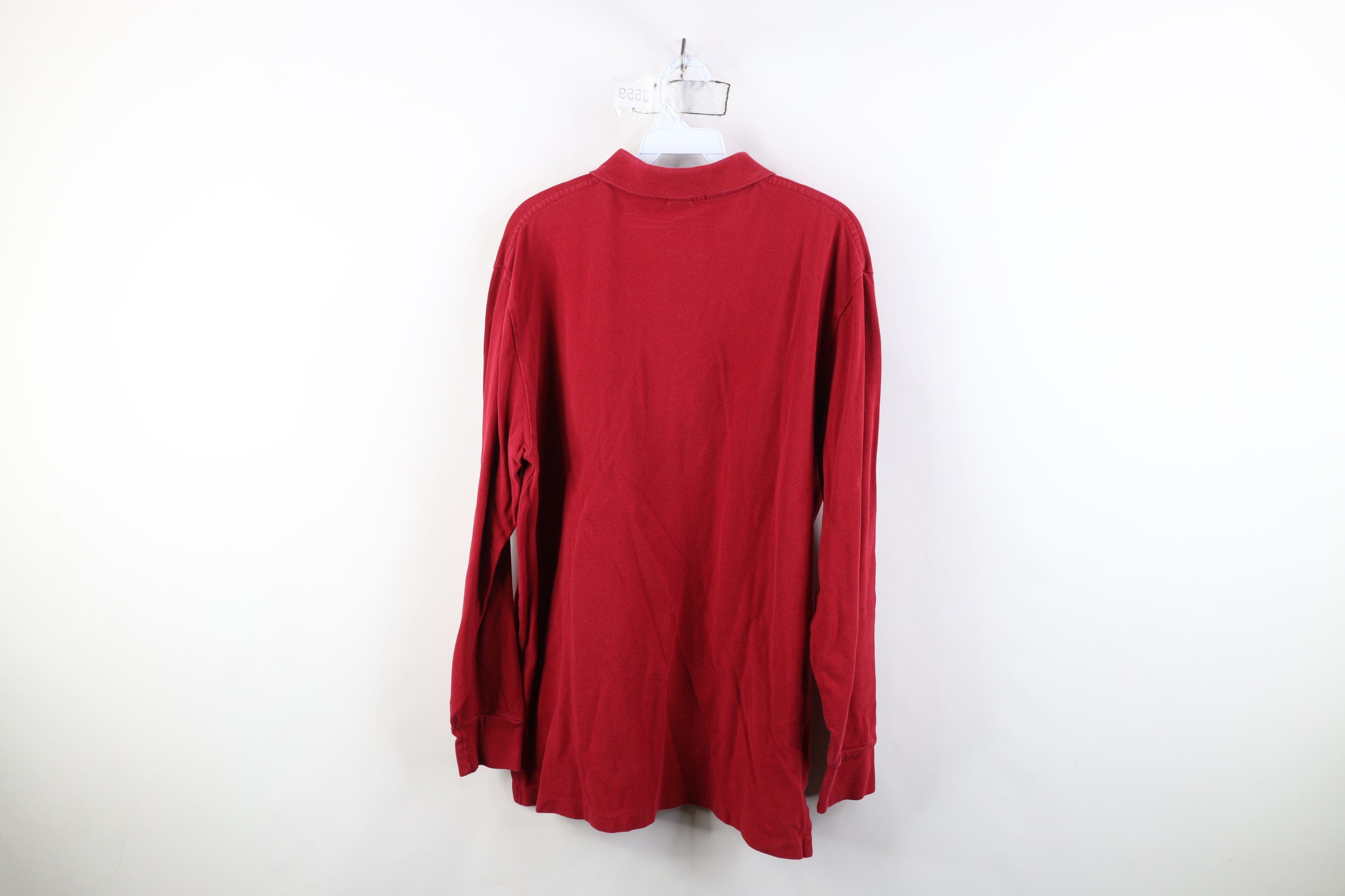 Ralph Lauren Vintage 90s Ralph Lauren Pique Cotton Long Sleeve Rugby Polo Size US L / EU 52-54 / 3 - 11 Thumbnail