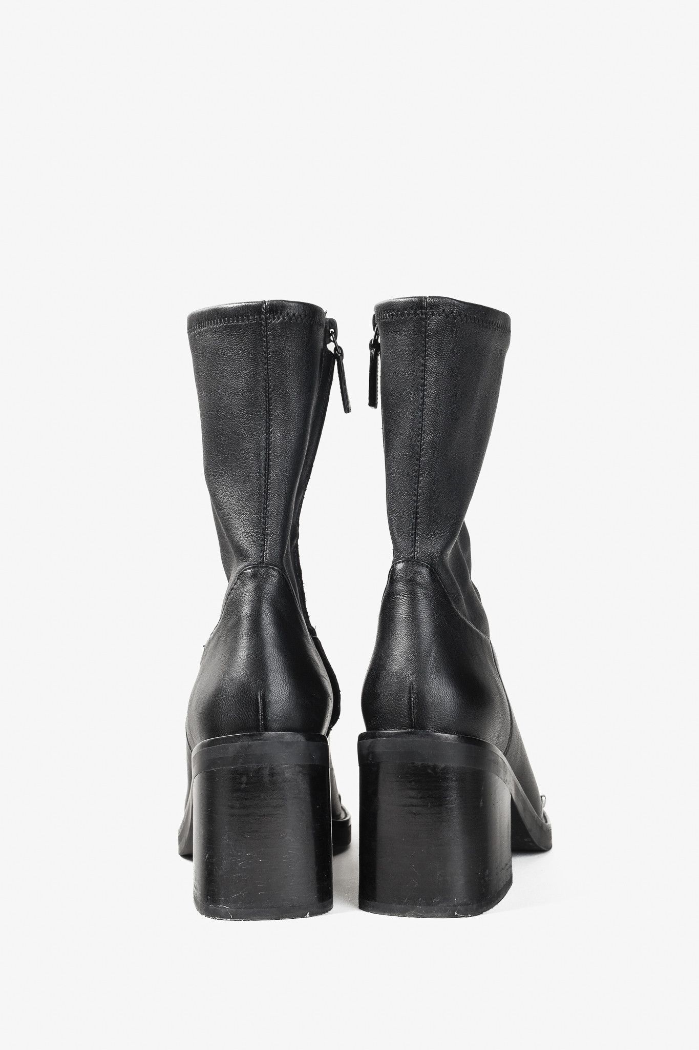 Alexander Wang Alexander Wang Hailey Black Stretch Nappa Halo Boots Size US 9.5 / IT 39.5 - 3 Thumbnail