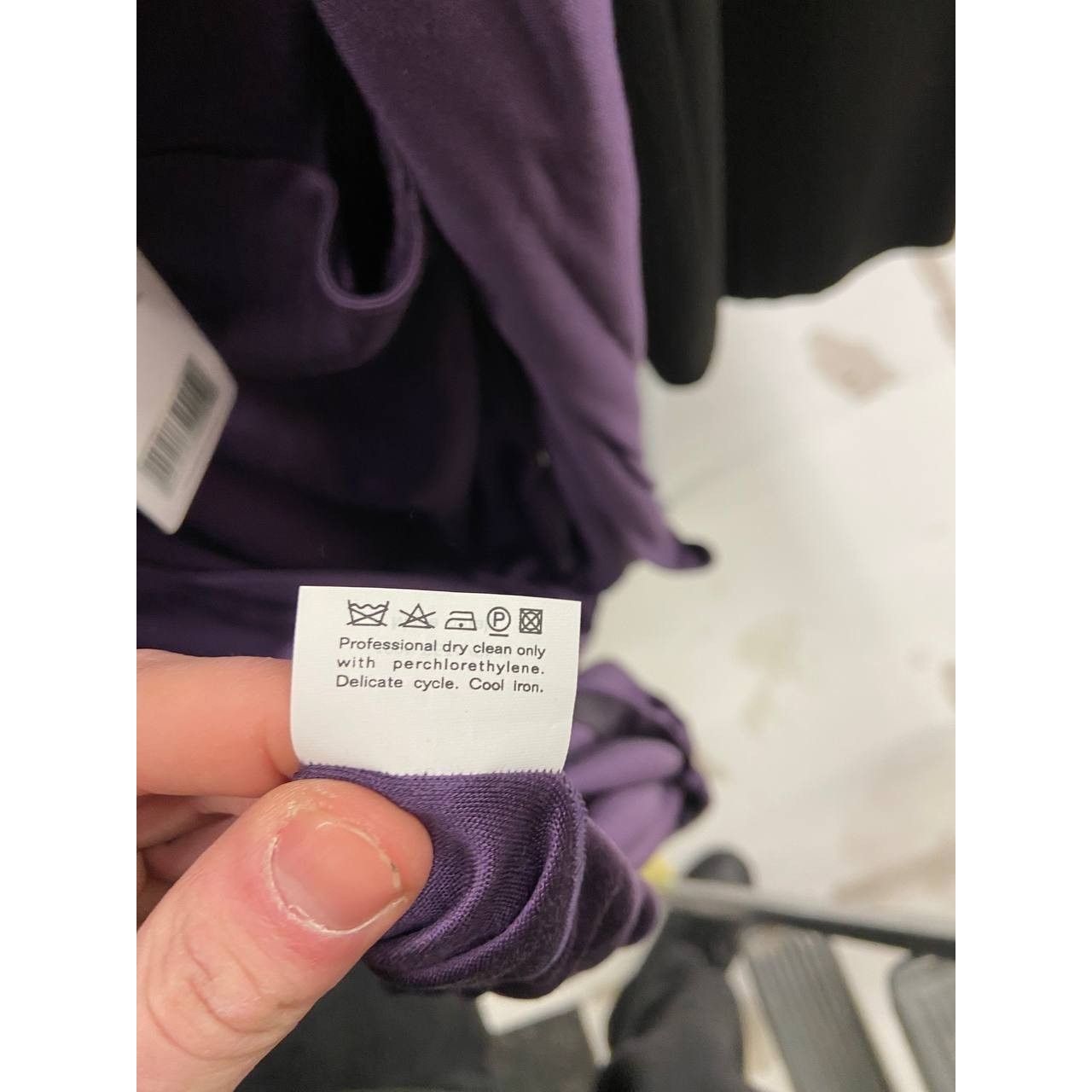 Yves Saint Laurent Saint Laurent Violet 100% Silk Belted Dress - Size S Size S / US 4 / IT 40 - 6 Thumbnail