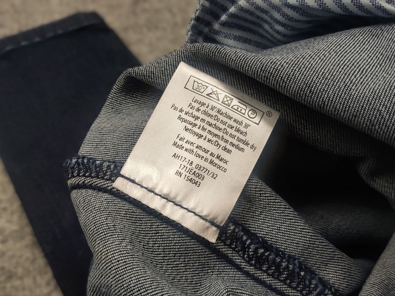 Sezane Sezane Design Dark Blue cotton Blend Slim Fit Denim Jeans Size 32" / US 10 / IT 46 - 14 Thumbnail