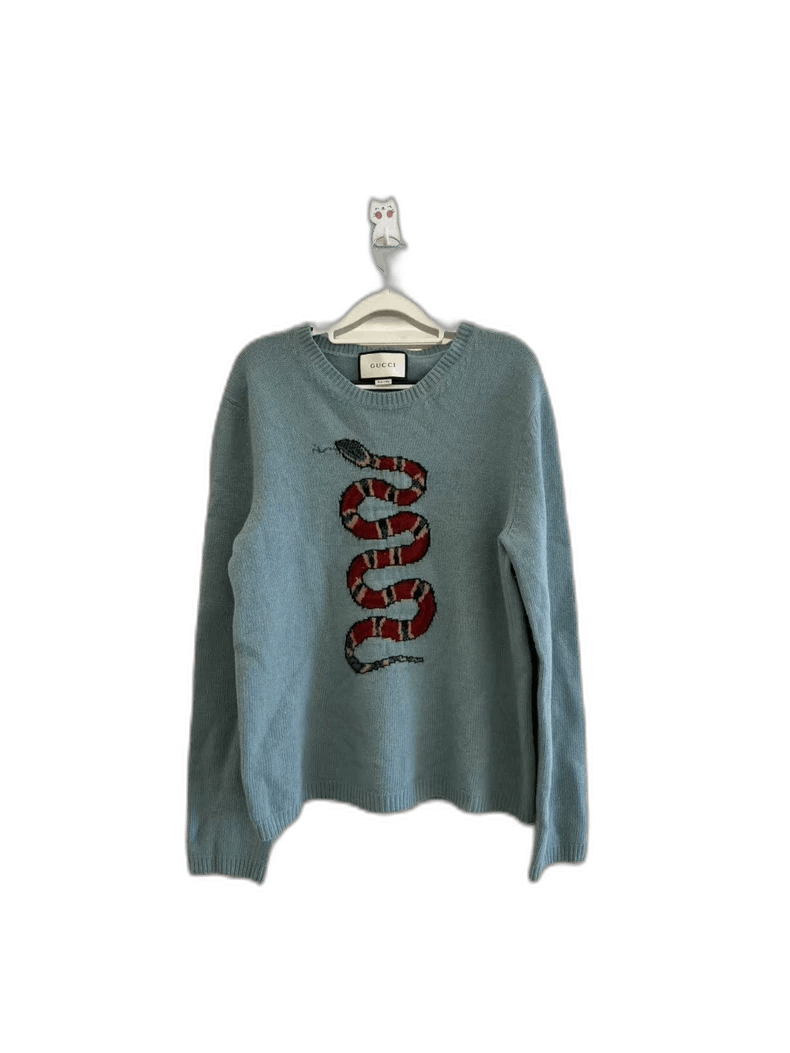 Gucci gucci coral snake long sleeve sweater Size US L / EU 52-54 / 3 - 1 Thumbnail