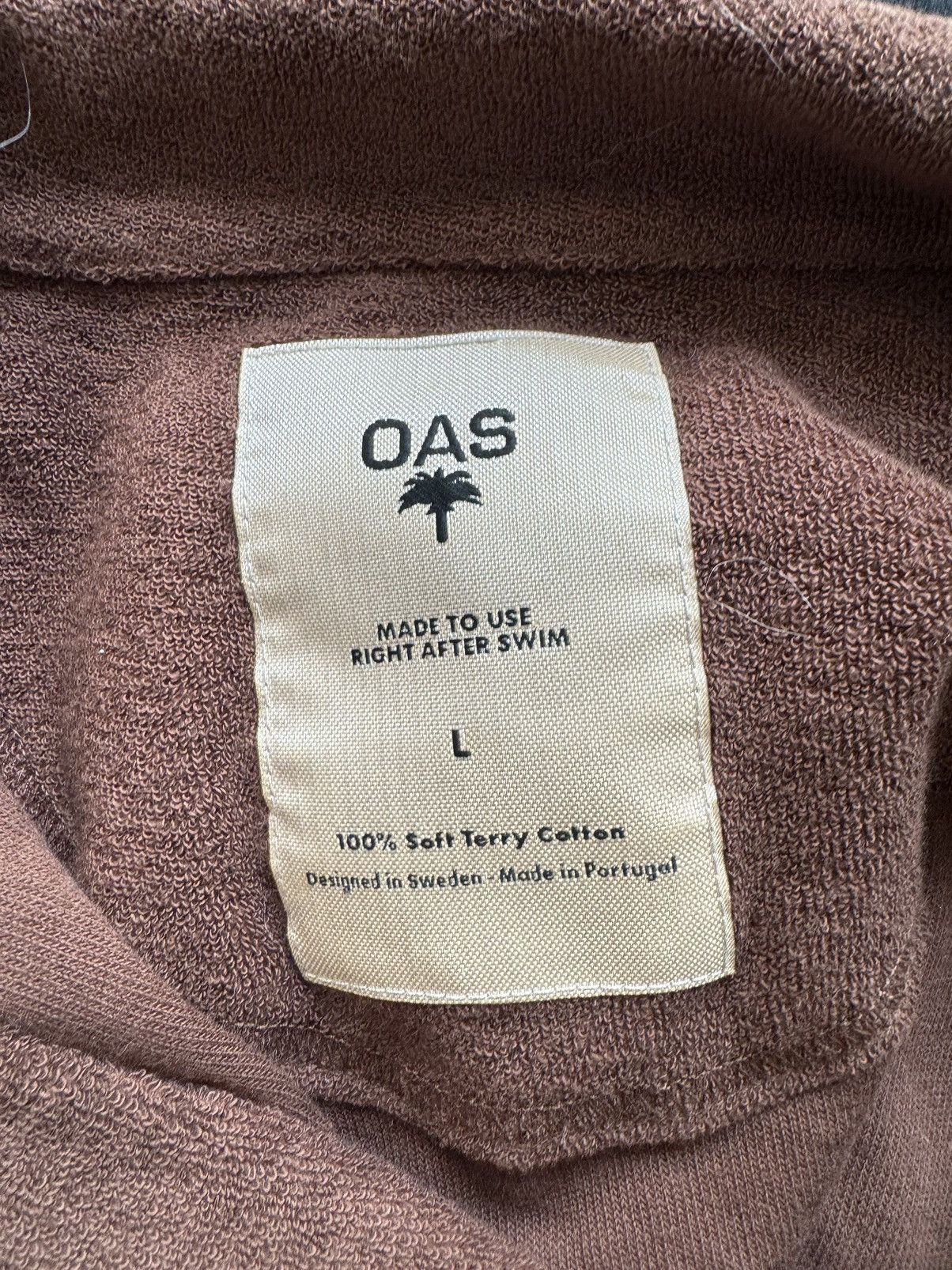 OAS OAS Brown Terry Beach Polo Size US L / EU 52-54 / 3 - 3 Thumbnail