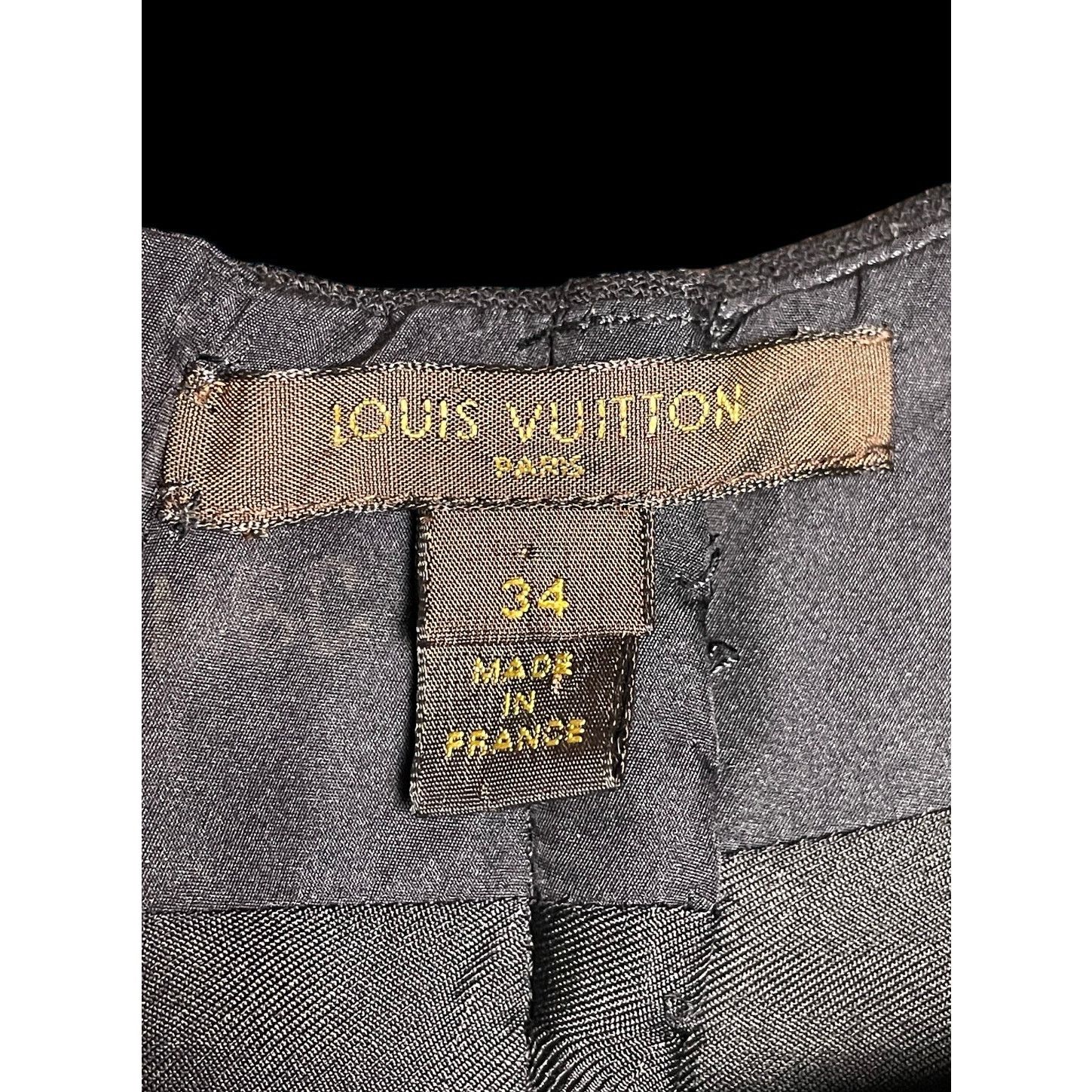 Louis Vuitton 2006 Louis Vuitton Black Wool and Silk Top By Marc Jacob Size XS / US 0-2 / IT 36-38 - 5 Thumbnail