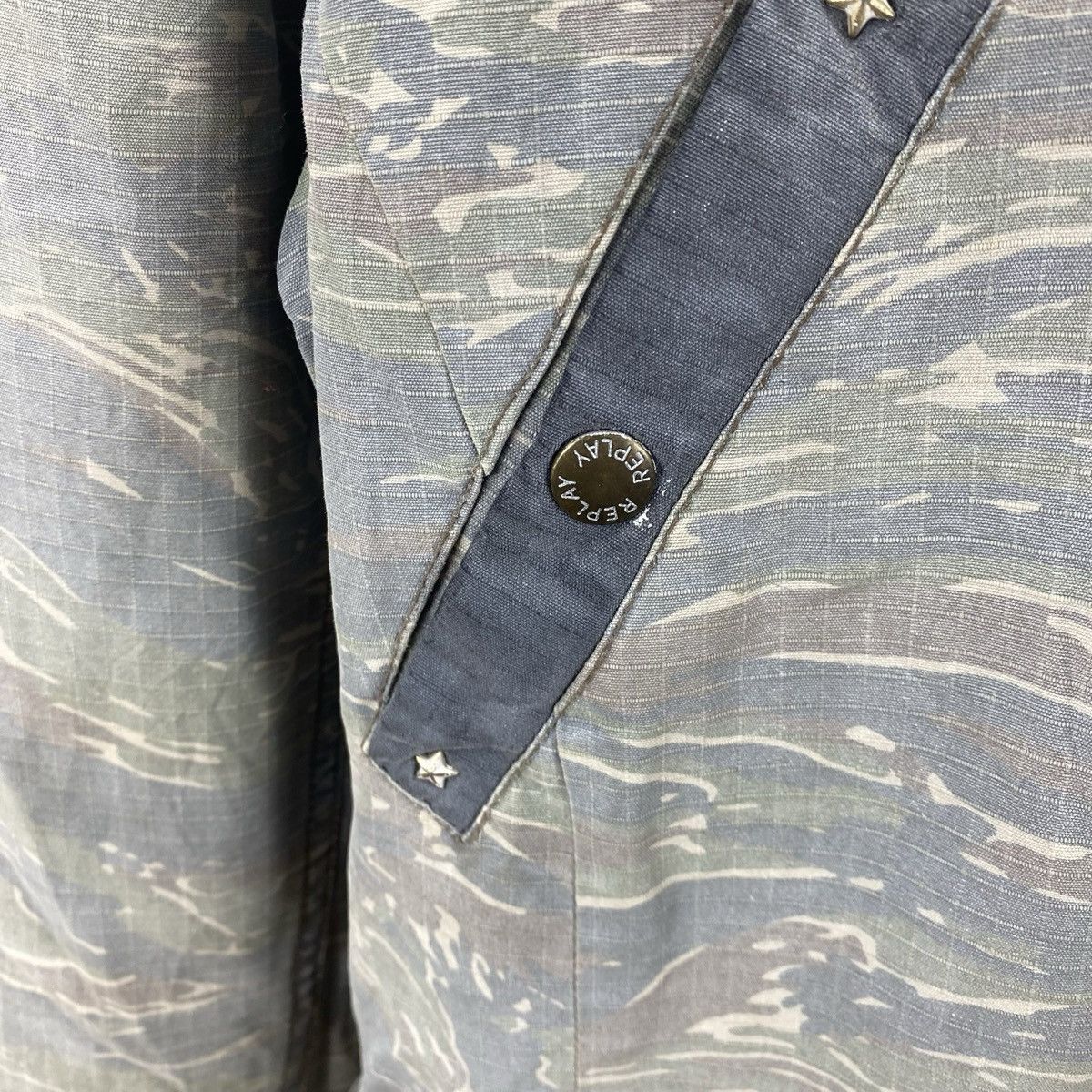 Replay Vintage REPLAY TIGER CAMO Fur Hooded Parka Jacket Utility Size US S / EU 44-46 / 1 - 11 Thumbnail