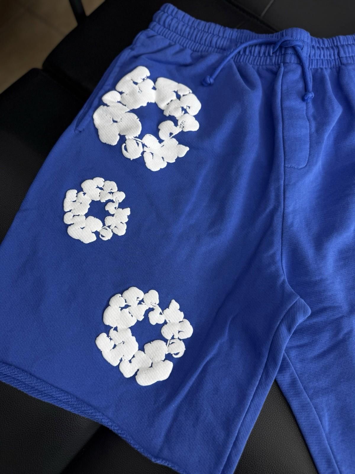 DENIM TEARS Denim Tears Cotton Wreath Shorts Blue |BRAND NEW 2025 Medium Size US 32 / EU 48 - 2 Thumbnail