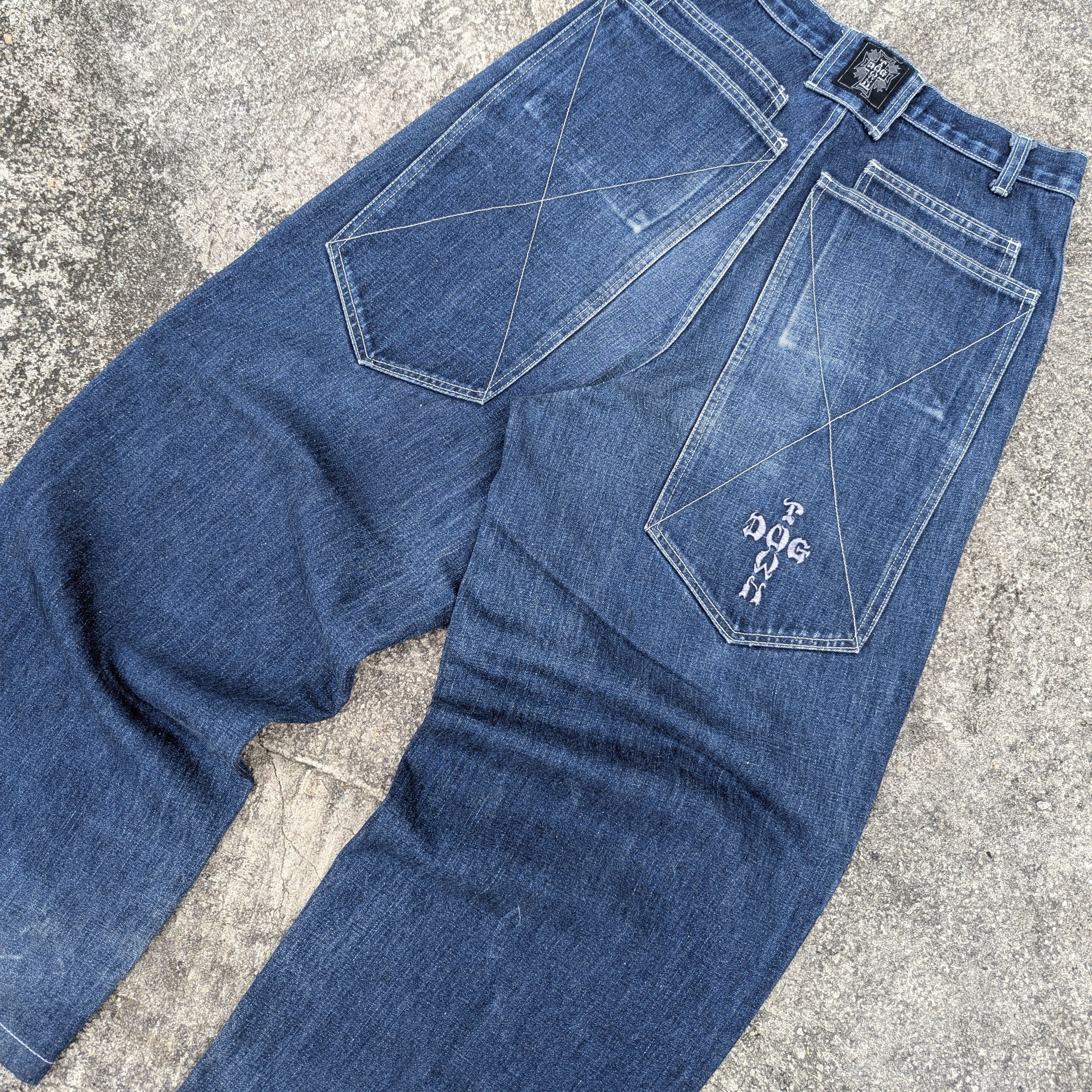 Dogtown × Vintage Vintage Dog Town Black Dragon Skate Baggy Jean Pants Size US 30 / EU 46 - 2 Thumbnail