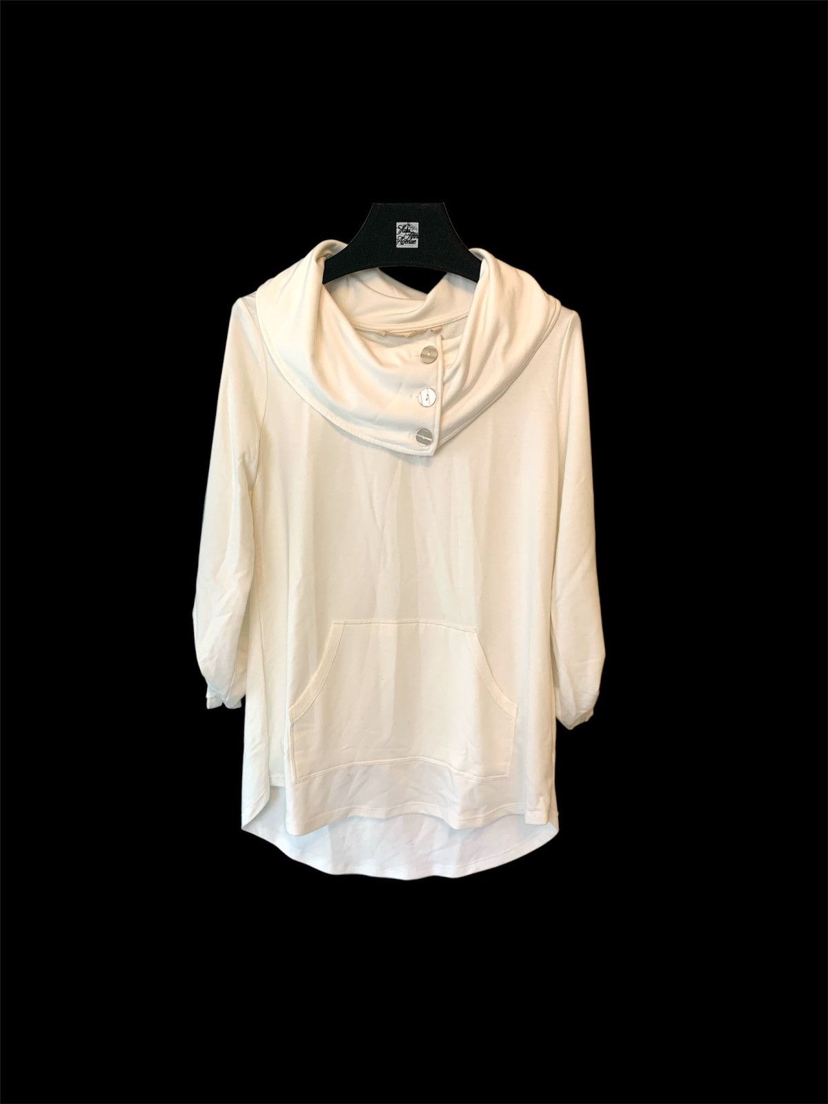 Other White Cowl Neck Pull Over Sweatshirt Size S / US 4 / IT 40 - 1 Thumbnail