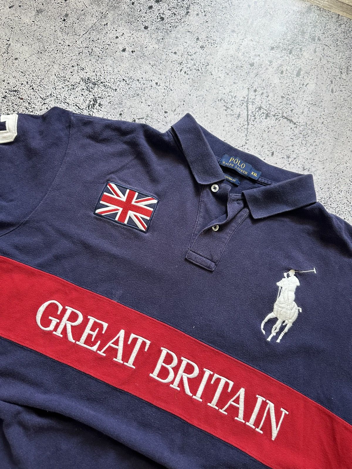 Polo Ralph Lauren Vintage Polo Ralph Lauren Great Britain Chief Keef Y2K USA Size US XXL / EU 58 / 5 - 2 Thumbnail