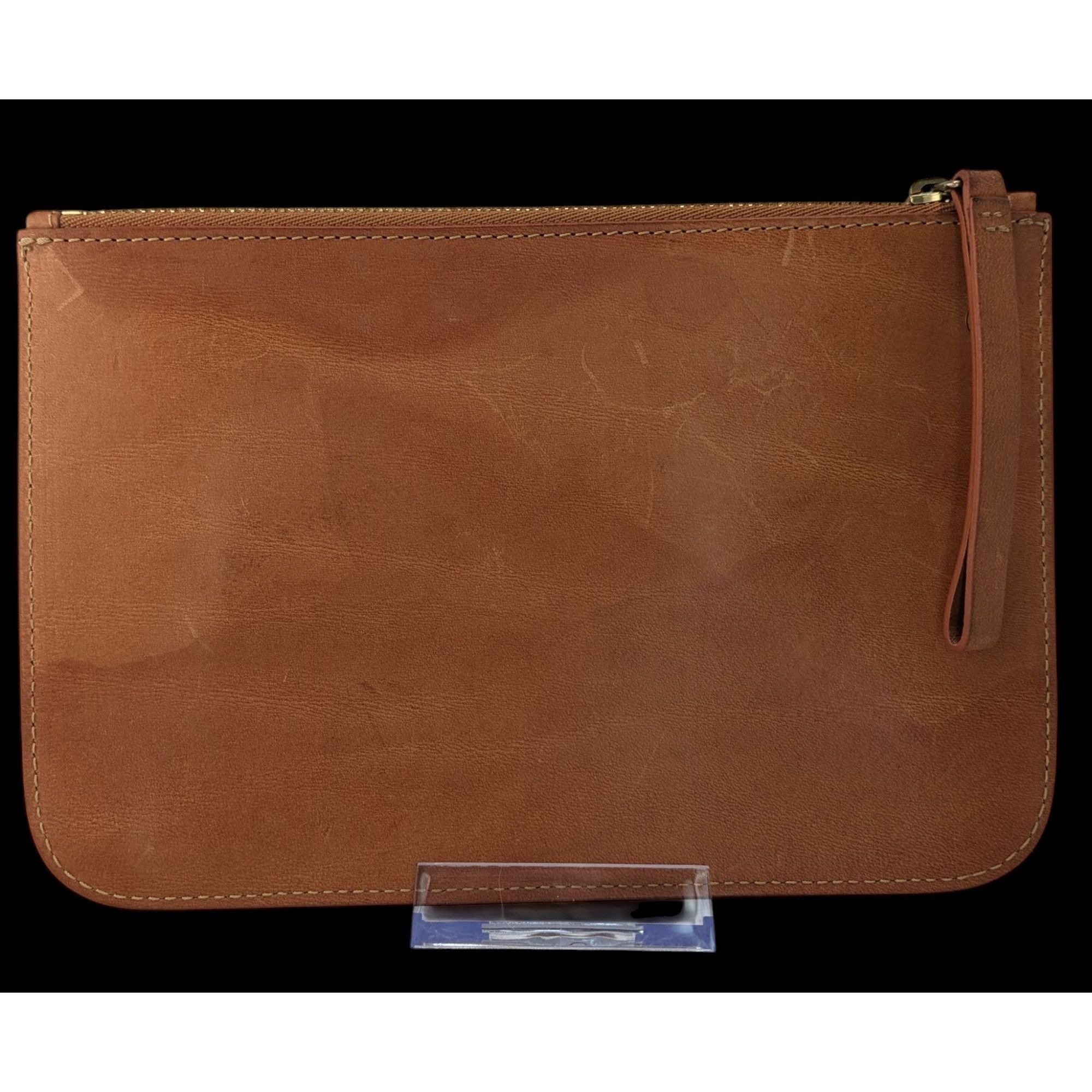Mansur Gavriel Mansur Gavriel Leather Clutch 8x5 Tan Minimalist Zip Pouch Size ONE SIZE - 2 Thumbnail