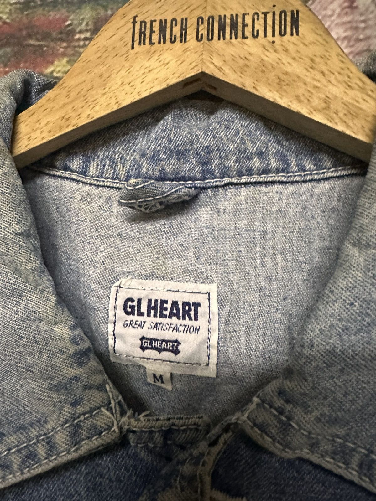 Japanese Brand Vintage GL HEART Denim Jacket Size US M / EU 48-50 / 2 - 8 Thumbnail