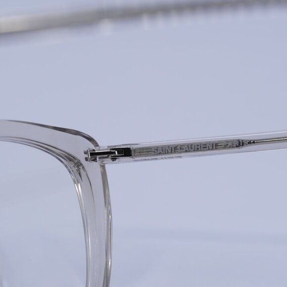 Saint Laurent Paris Saint Laurent SL778 004 Eyeglasses Transparent Beige 55mm Size ONE SIZE - 8 Thumbnail