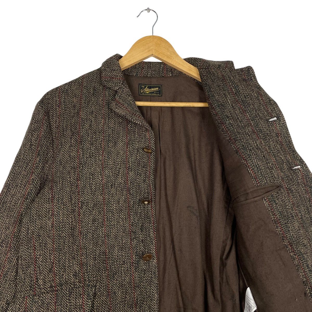 Stevenson Overall Co. × Tenderloin 💥STEVENSON HERRINGBONE BUTTON CHORE JACKET Size US M / EU 48-50 / 2 - 10 Thumbnail