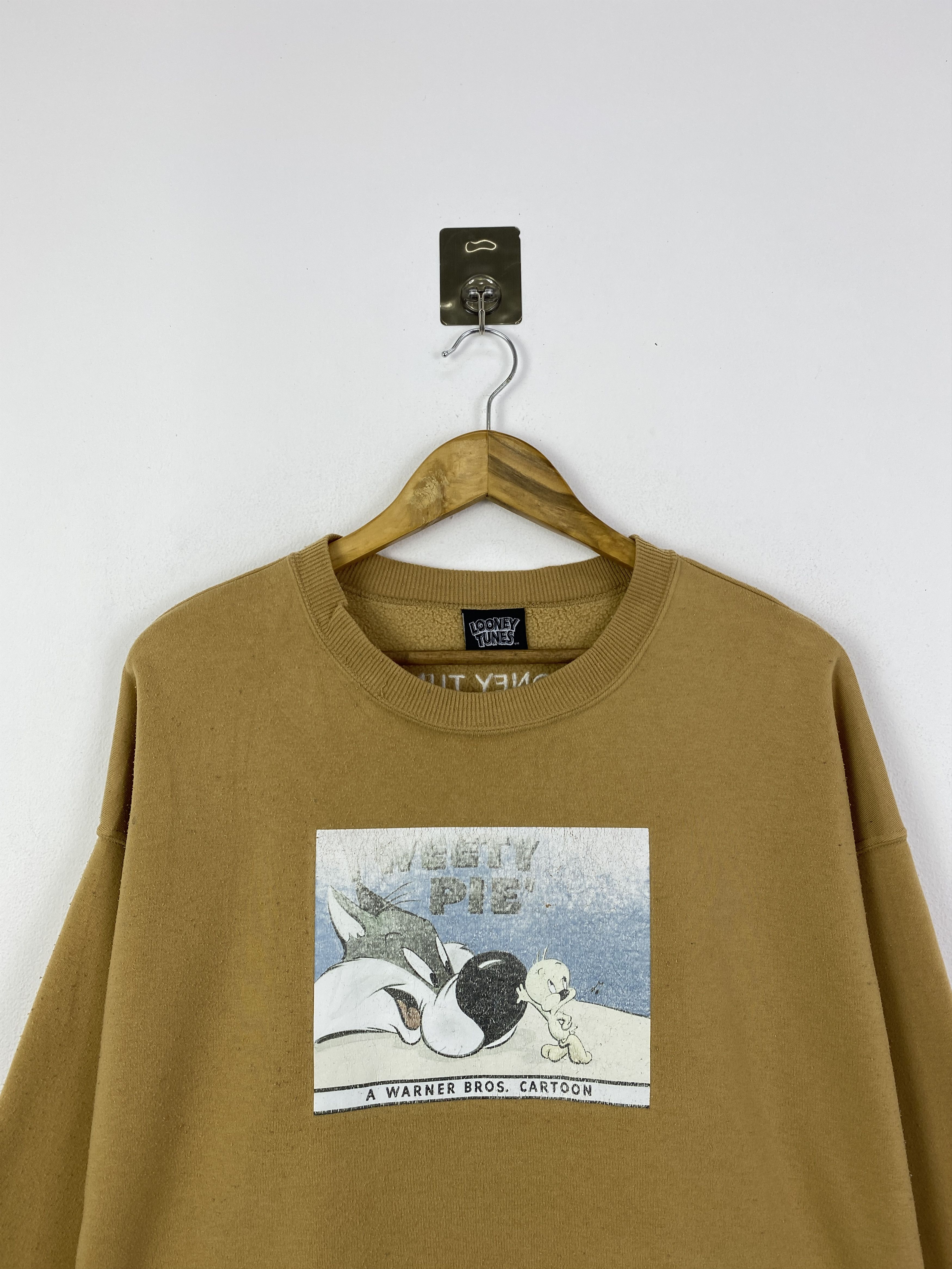 Warner Bros Vintage Looney Tunes Printed Pullover Sweatshirt SH0139 Size US XXL / EU 58 / 5 - 2 Thumbnail