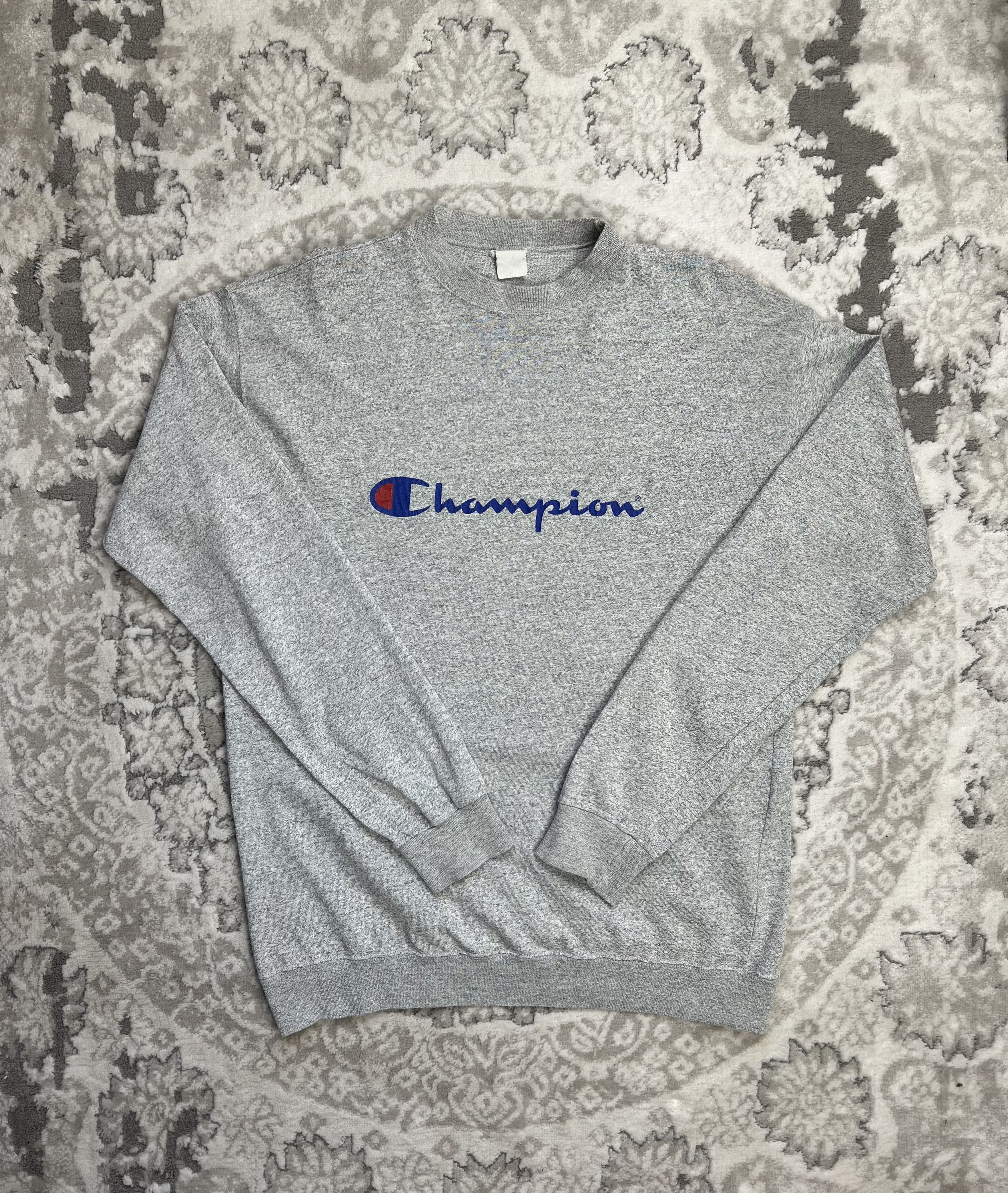 Champion Champion Crewneck Sweatshirt Grey Big Logo Fits L Size US L / EU 52-54 / 3 - 1 Thumbnail