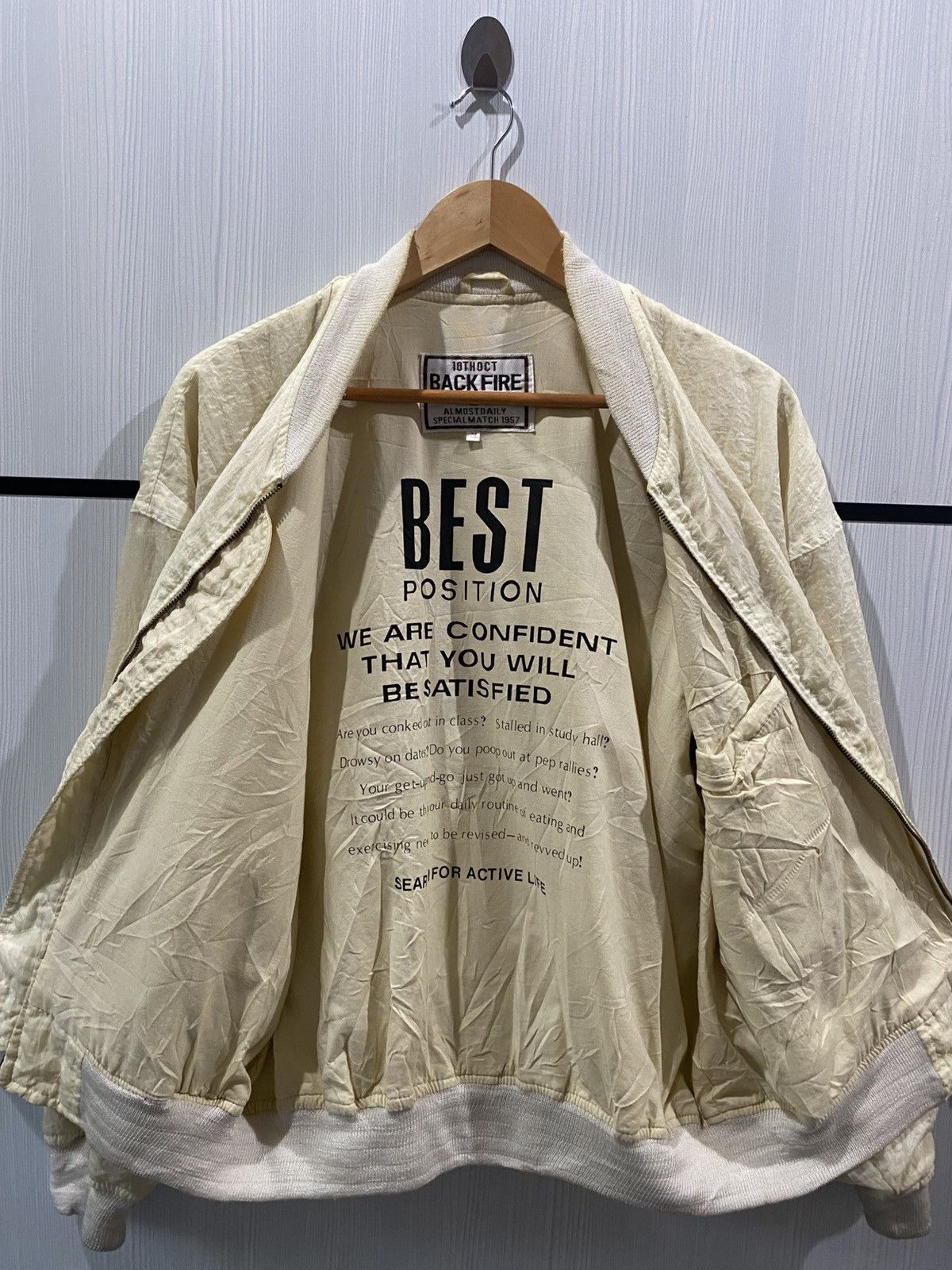 Japanese Brand × Vintage Vintage Back Fire Bomber Jacket Size US M / EU 48-50 / 2 - 5 Thumbnail