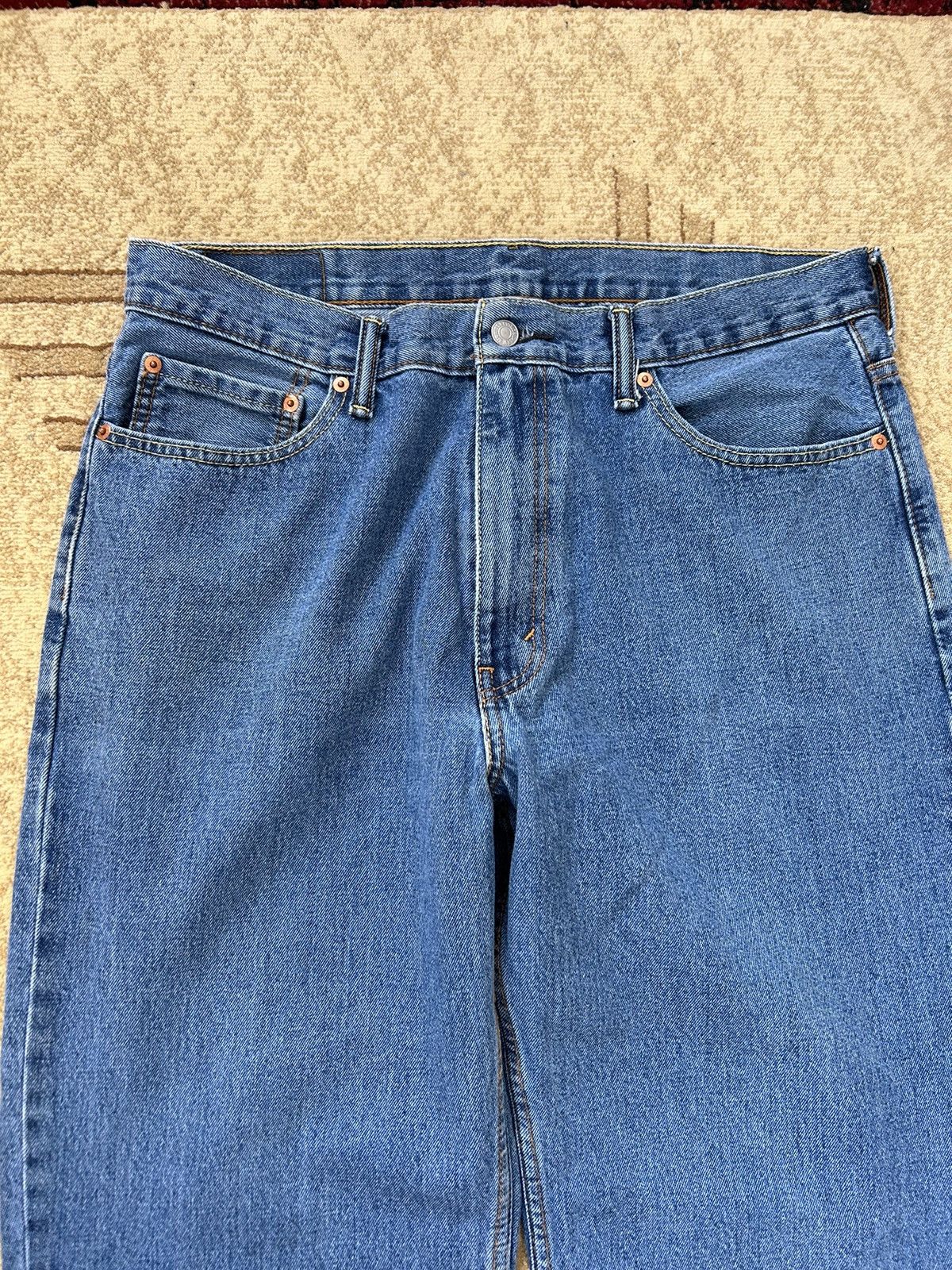 Levi's × Vintage Levis 550’s Light Blue Wash Denim Jeans Size US 34 / EU 50 - 6 Thumbnail