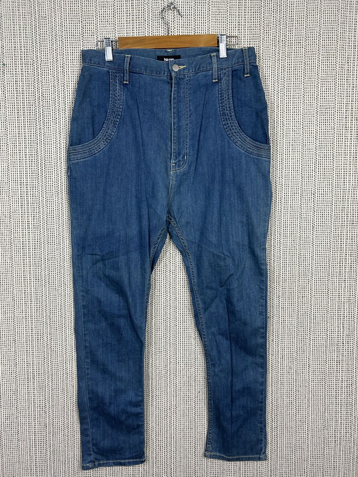 Ne-Net Vintage issey miyake ne-net high front denim regular fits Size US 32 / EU 48 - 11 Thumbnail