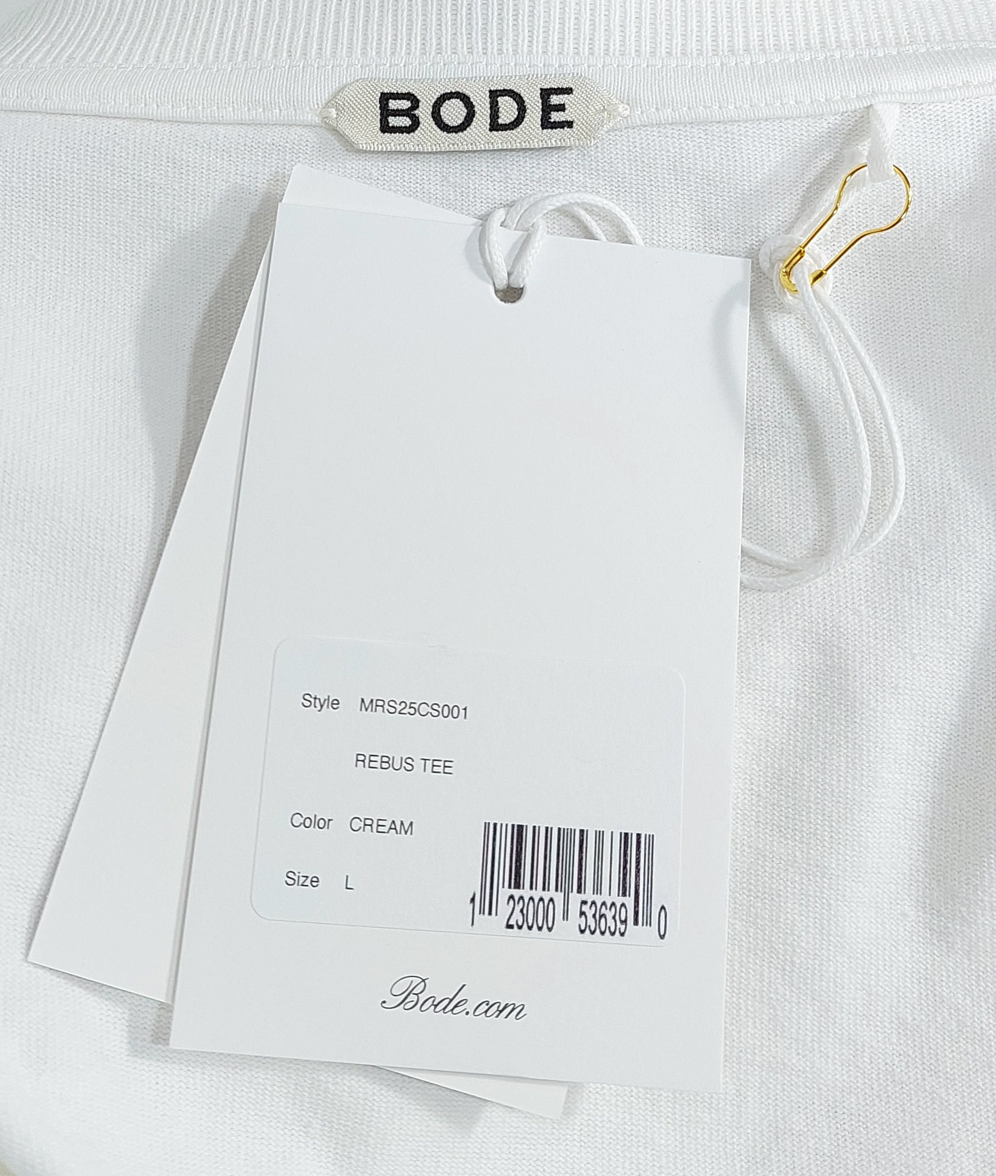 Bode rebus tshirt - white L Size US L / EU 52-54 / 3 - 4 Thumbnail